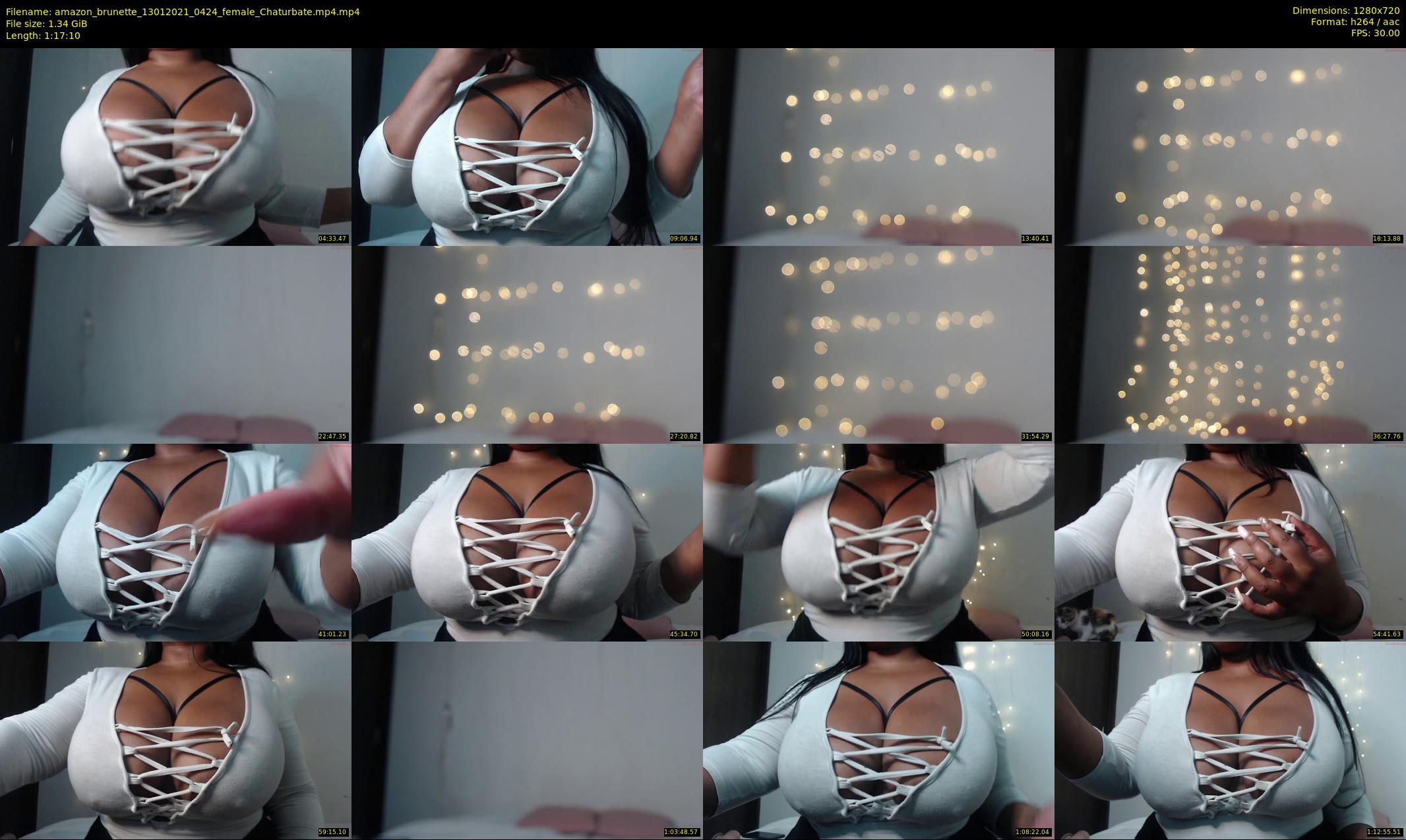 amazon_brunette — 78 minute Chaturbate female cam show recording, 720p, Jan 13, 2021