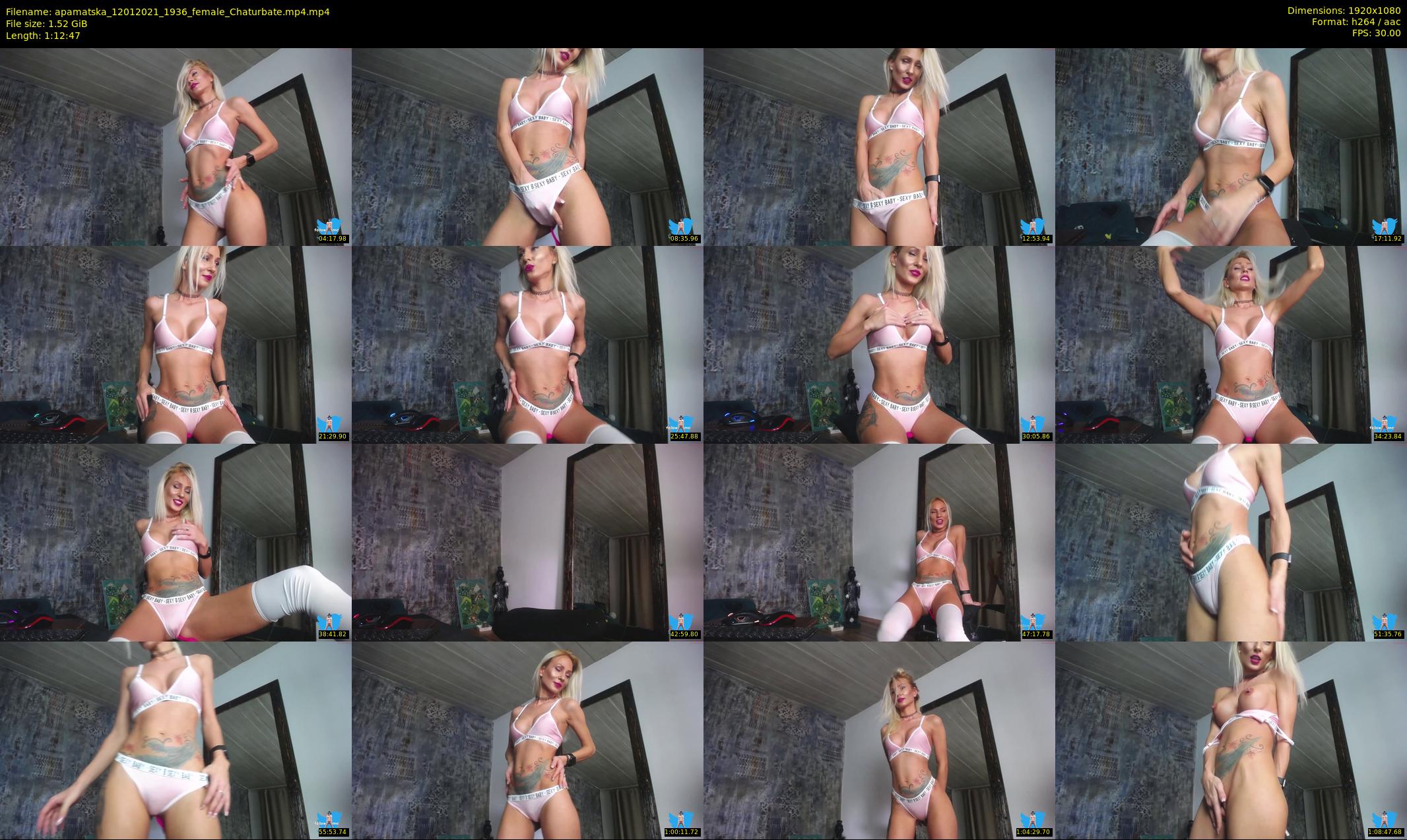 apamatska — 73 minute Chaturbate female cam show recording, 1080p, Jan 12, 2021
