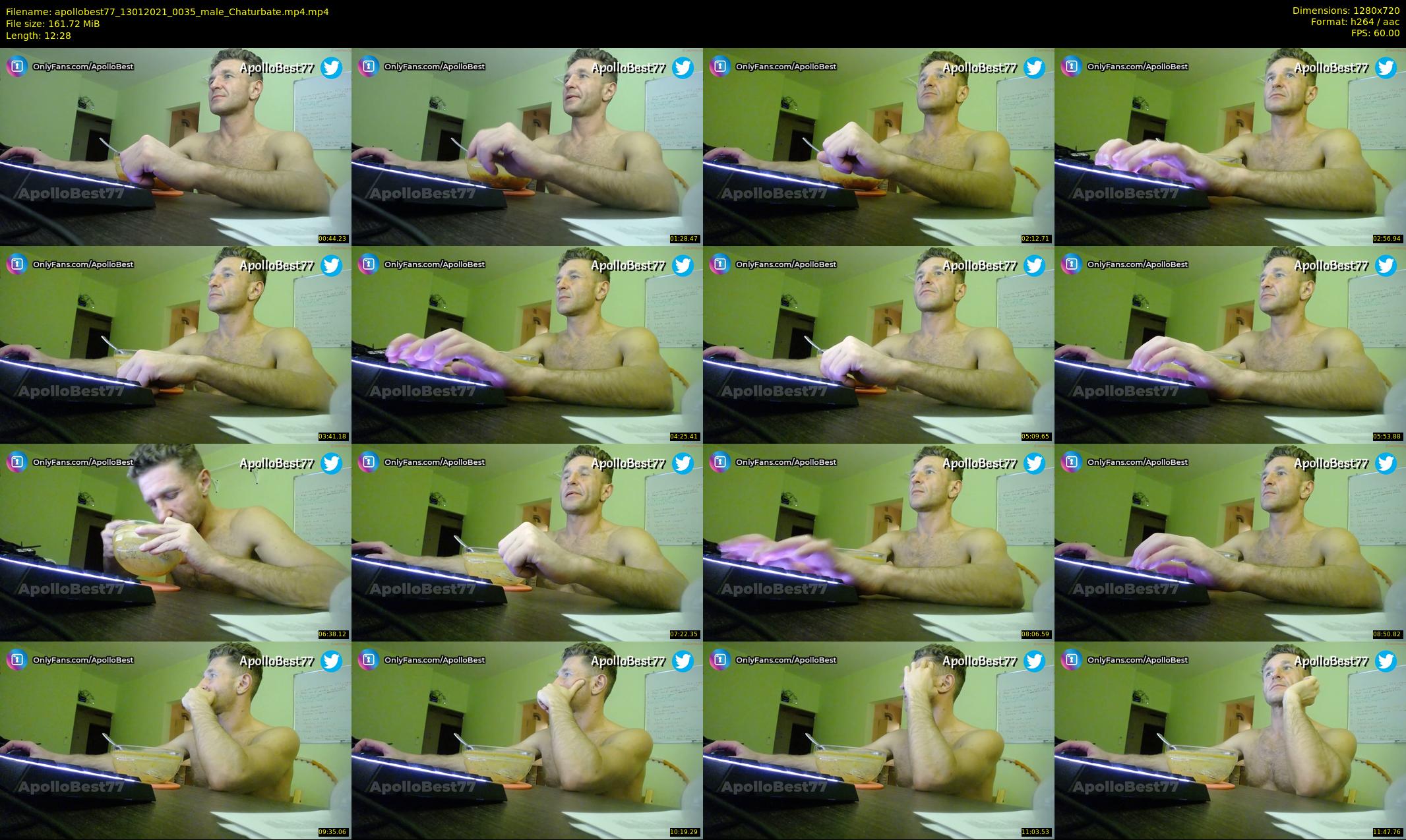 apollobest77 — 13 minute Chaturbate male cam show recording, 720p, Jan 13, 2021