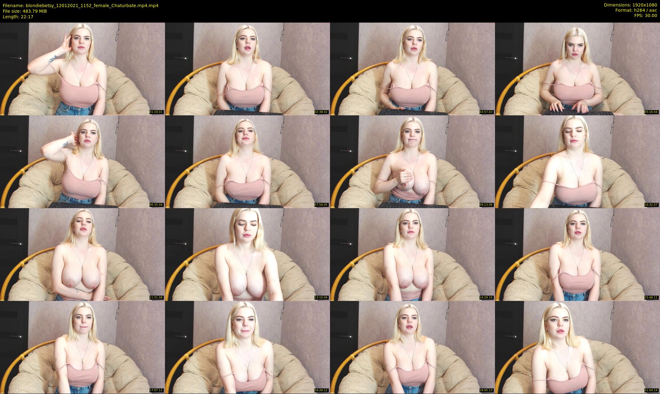 blondiebetsy — 23 minute Chaturbate female cam show recording, 1080p, Jan 12, 2021