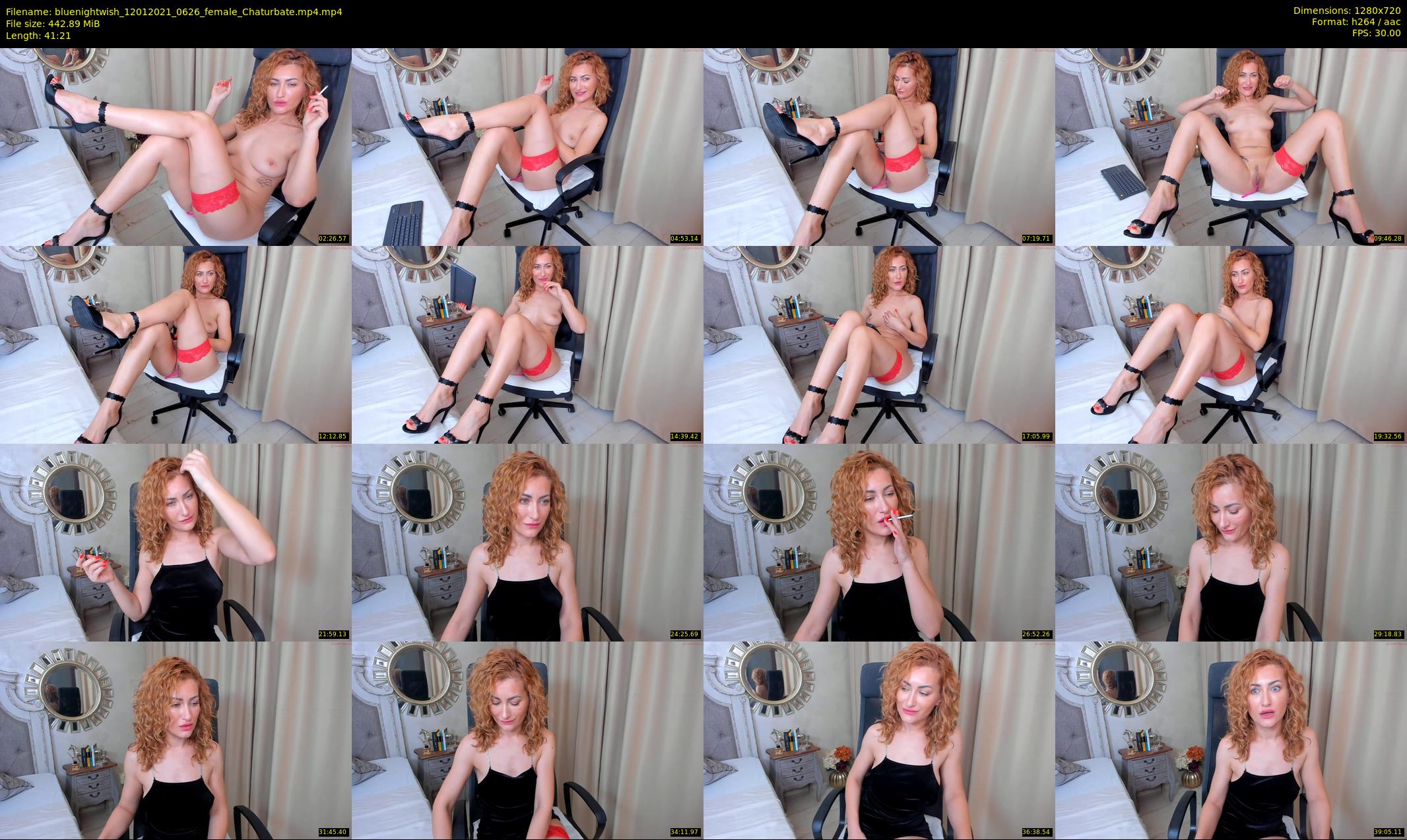 bluenightwish — 42 minute Chaturbate female cam show recording, 720p, Jan 12, 2021