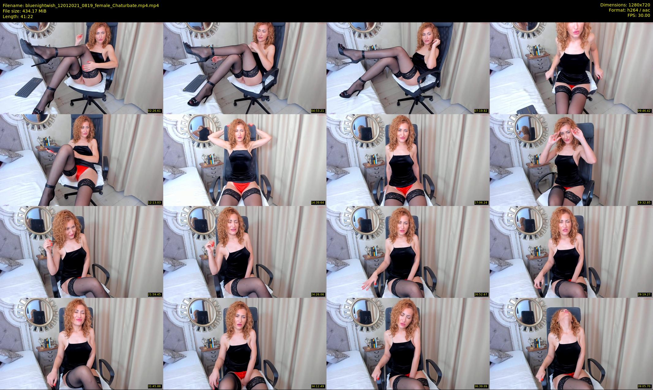 bluenightwish — 42 minute Chaturbate female cam show recording, 720p, Jan 12, 2021