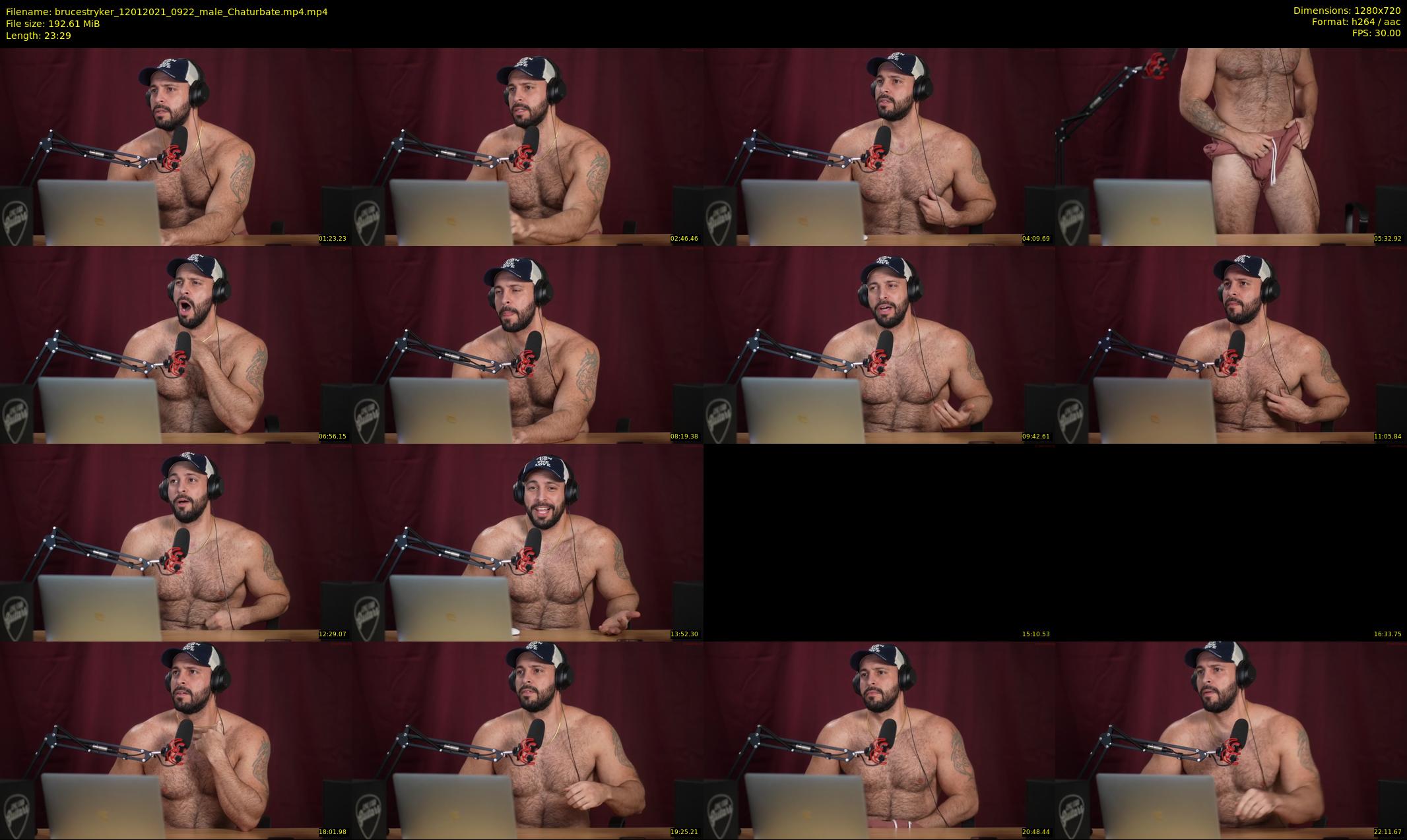 brucestryker — 24 minute Chaturbate male cam show recording, 720p, Jan 12, 2021