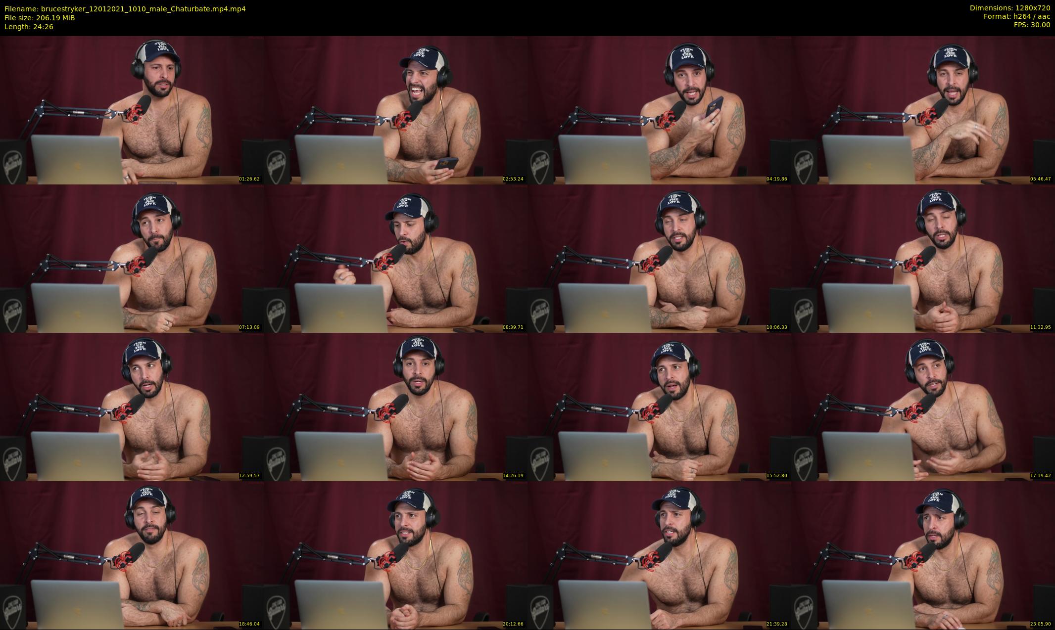 brucestryker — 25 minute Chaturbate male cam show recording, 720p, Jan 12, 2021
