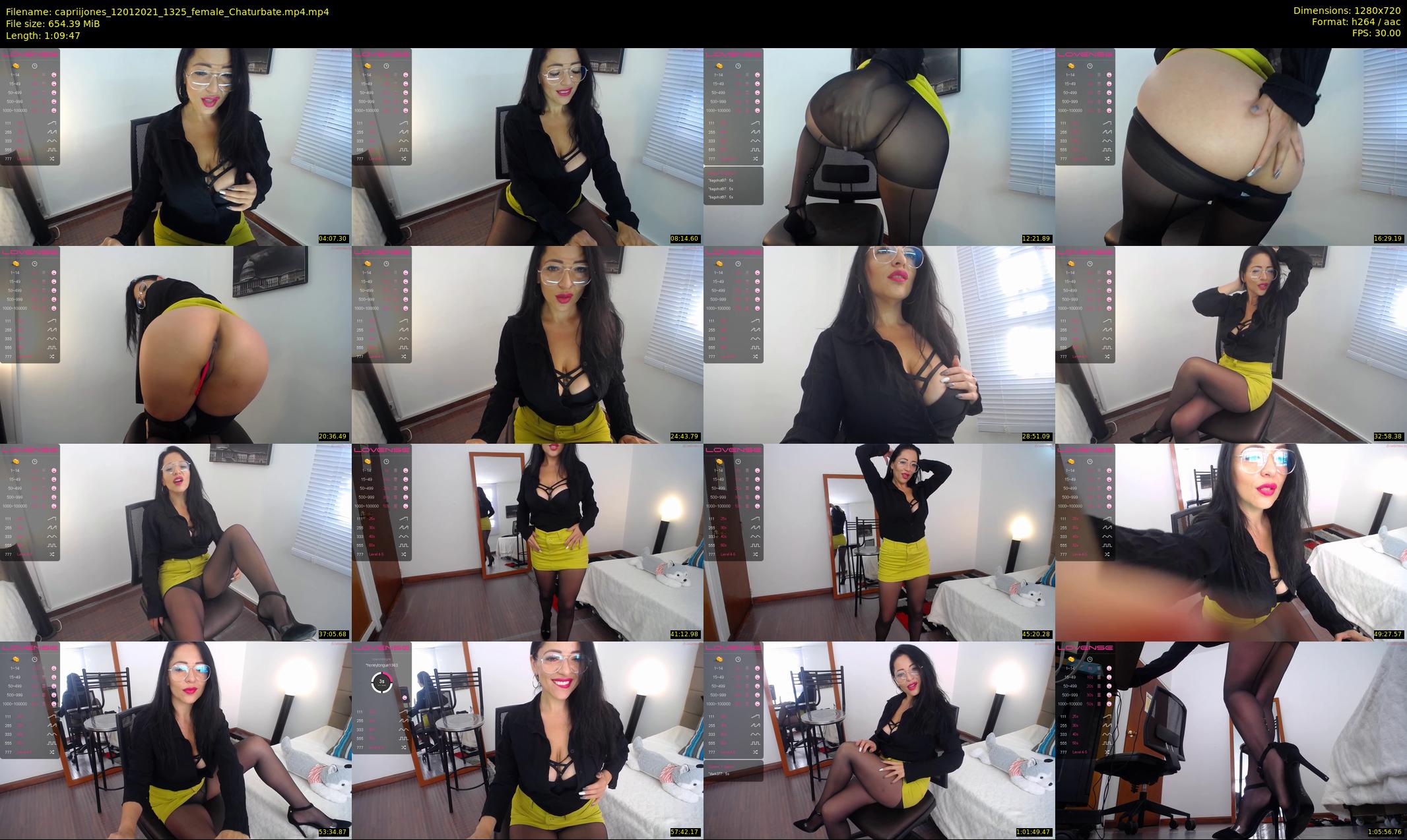 capriijones — 70 minute Chaturbate female cam show recording, 720p, Jan 12, 2021