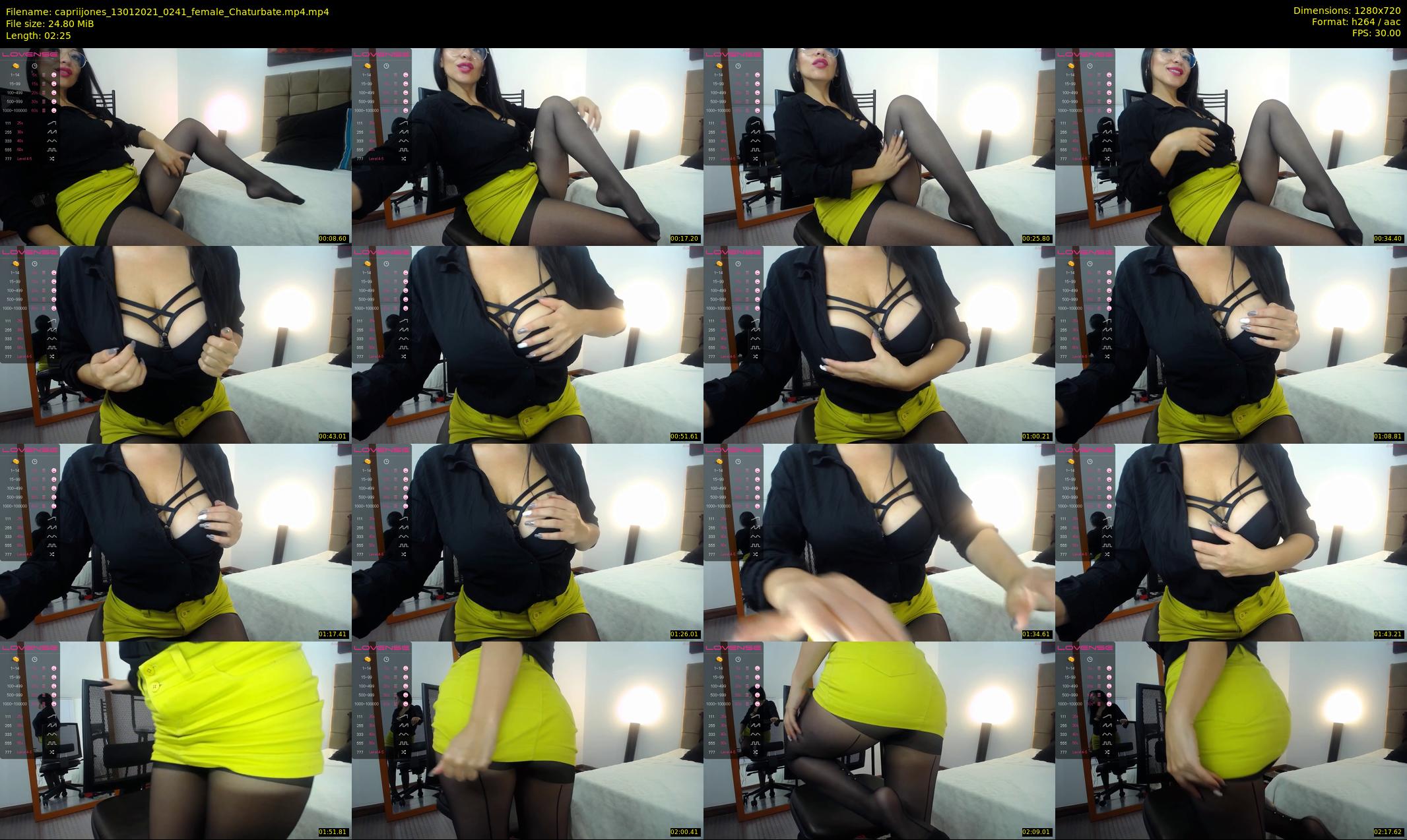 capriijones — 3 minute Chaturbate female cam show recording, 720p, Jan 13, 2021