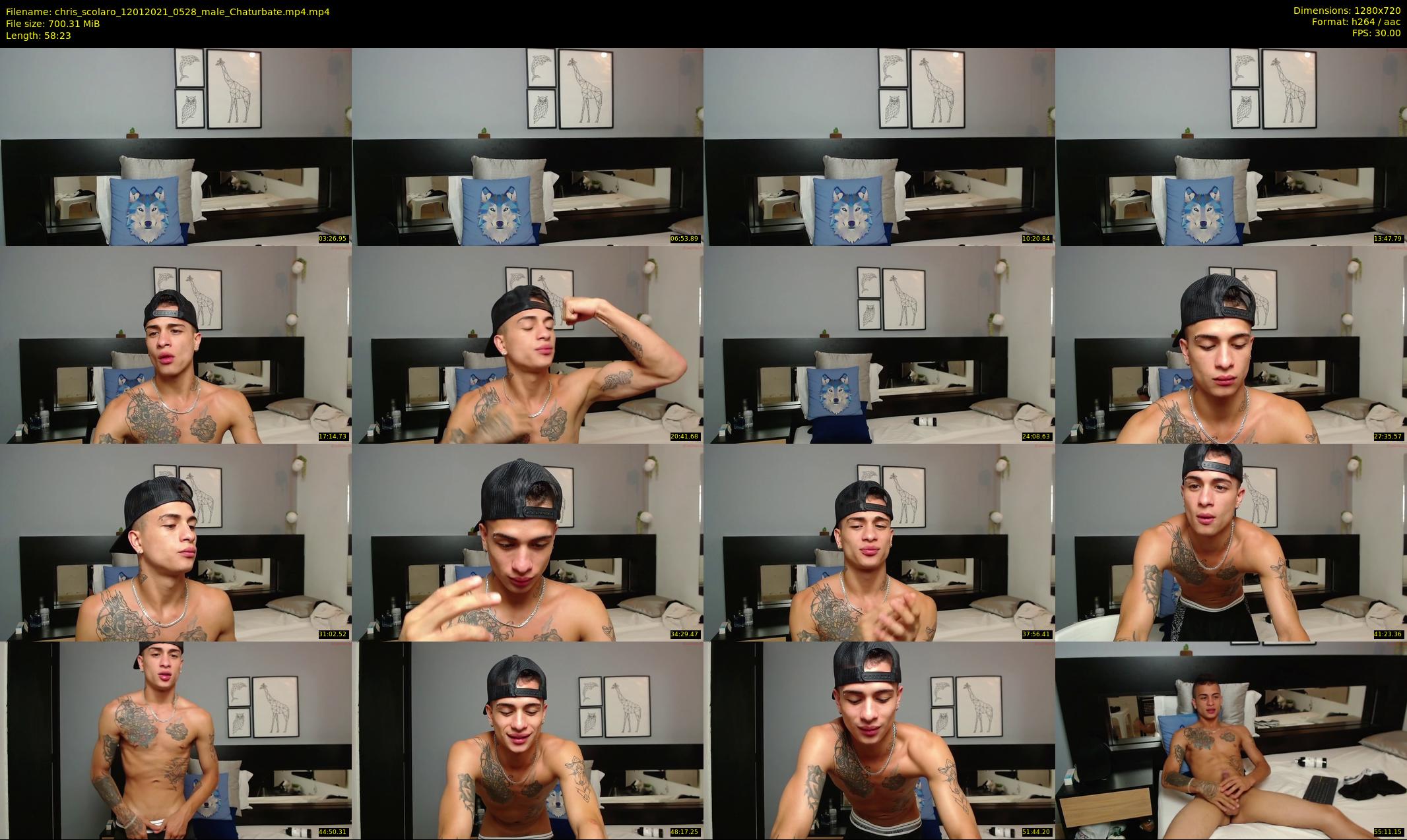 chris_scolaro — 59 minute Chaturbate male cam show recording, 720p, Jan 12, 2021