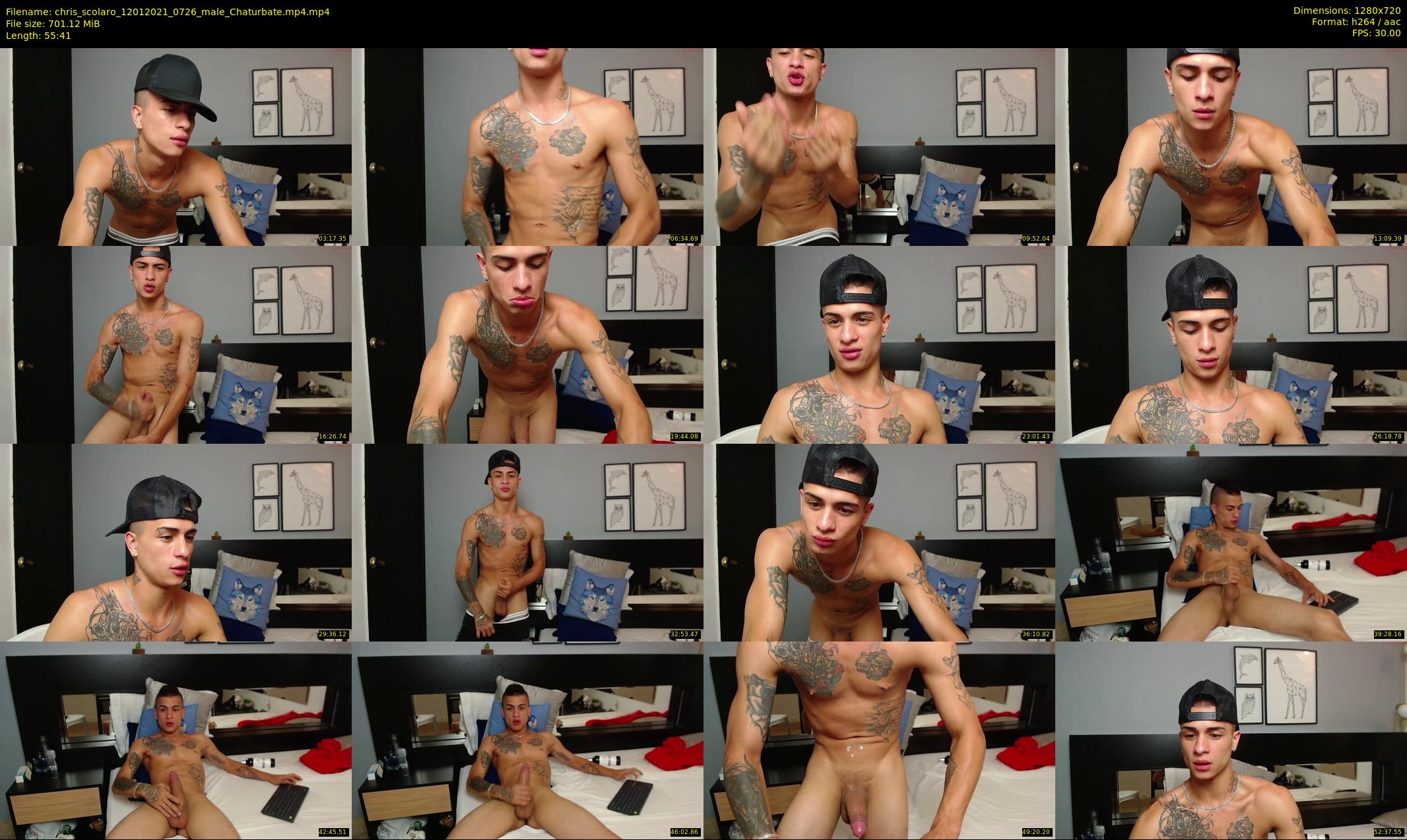 chris_scolaro — 56 minute Chaturbate male cam show recording, 720p, Jan 12, 2021
