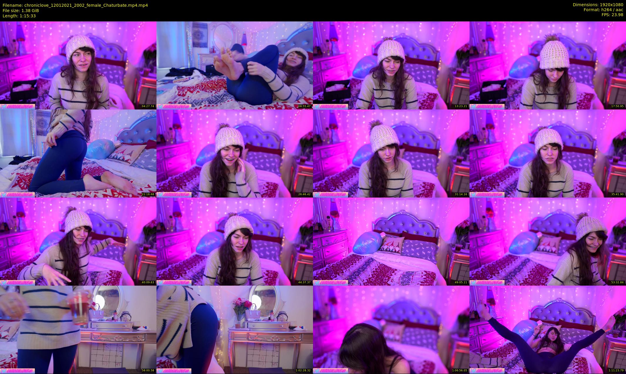 chroniclove — 76 minute Chaturbate female cam show recording, 1080p, Jan 12, 2021
