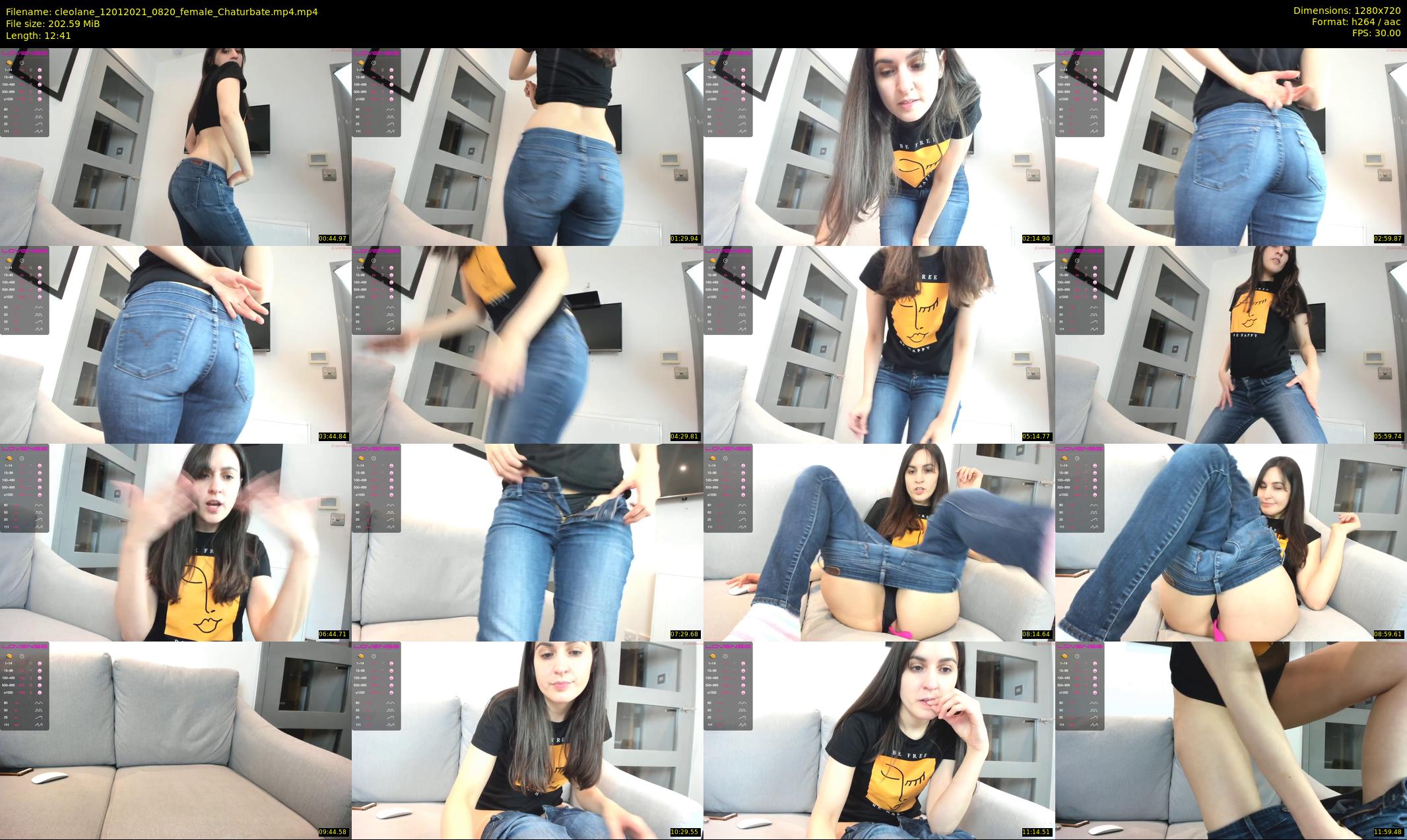 cleolane — 13 minute Chaturbate female cam show recording, 720p, Jan 12, 2021