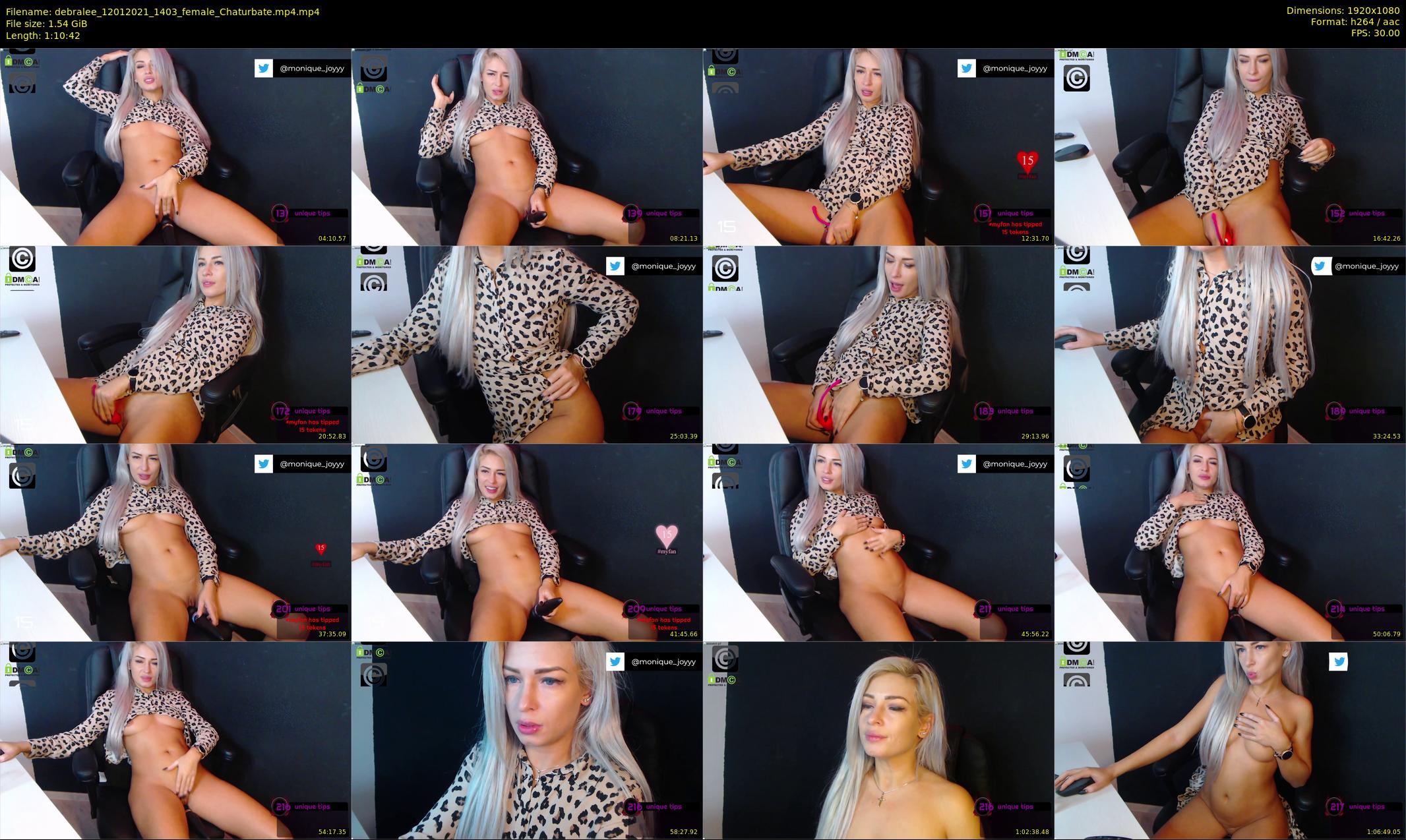debralee — 71 minute Chaturbate female cam show recording, 1080p, Jan 12, 2021
