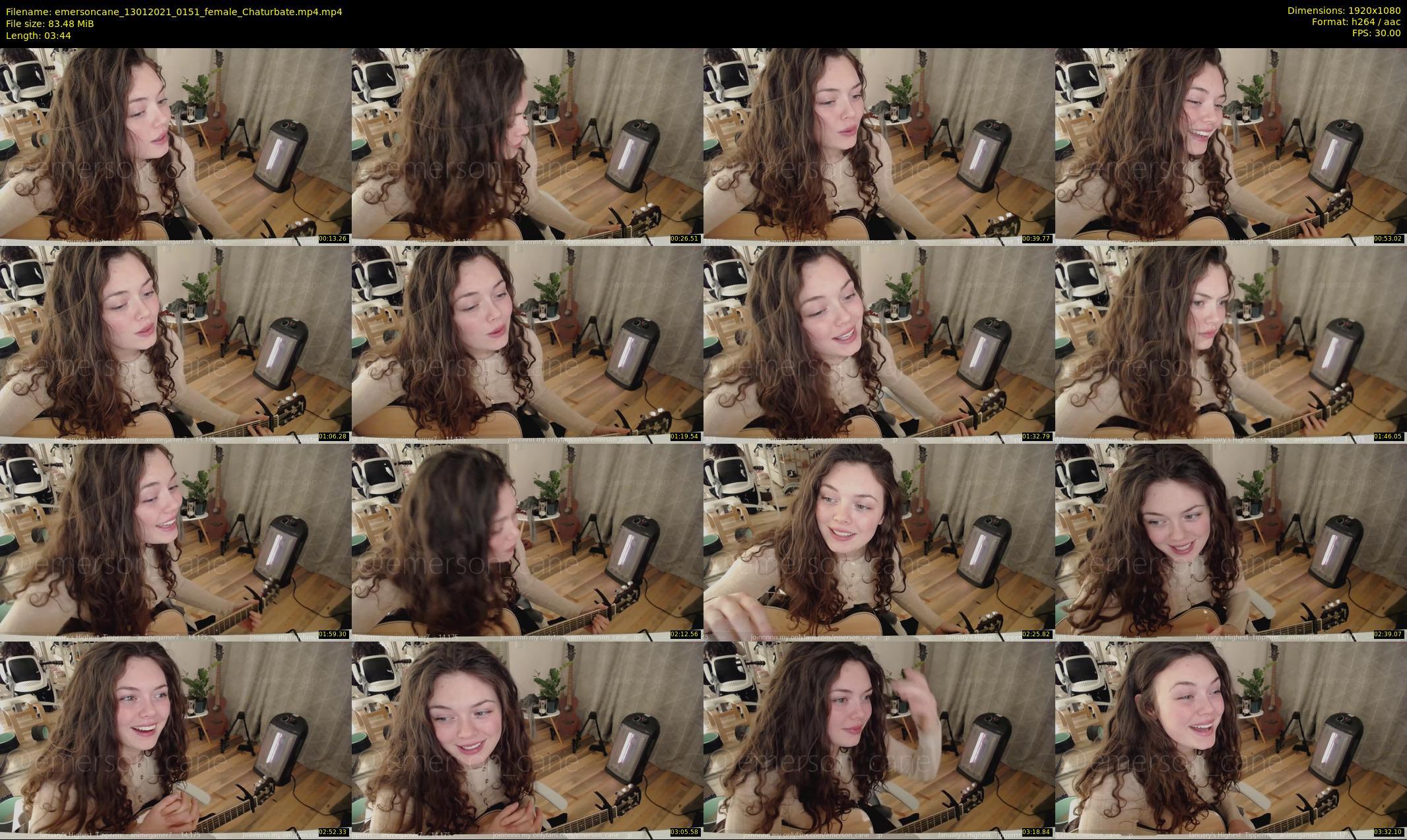 emersoncane — 4 minute Chaturbate female cam show recording, 1080p, Jan 13, 2021
