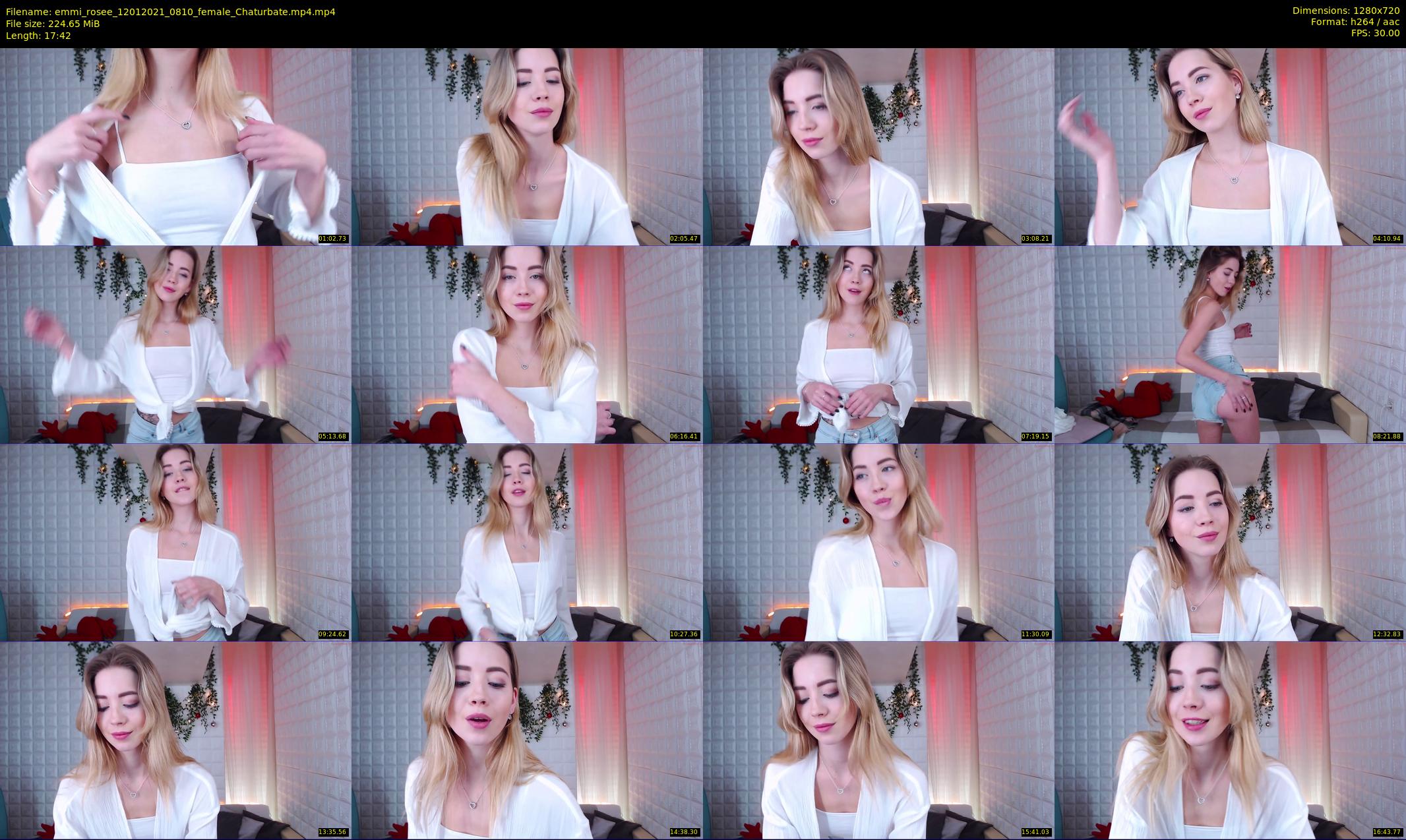 emmi_rosee — 18 minute Chaturbate female cam show recording, 720p, Jan 12, 2021