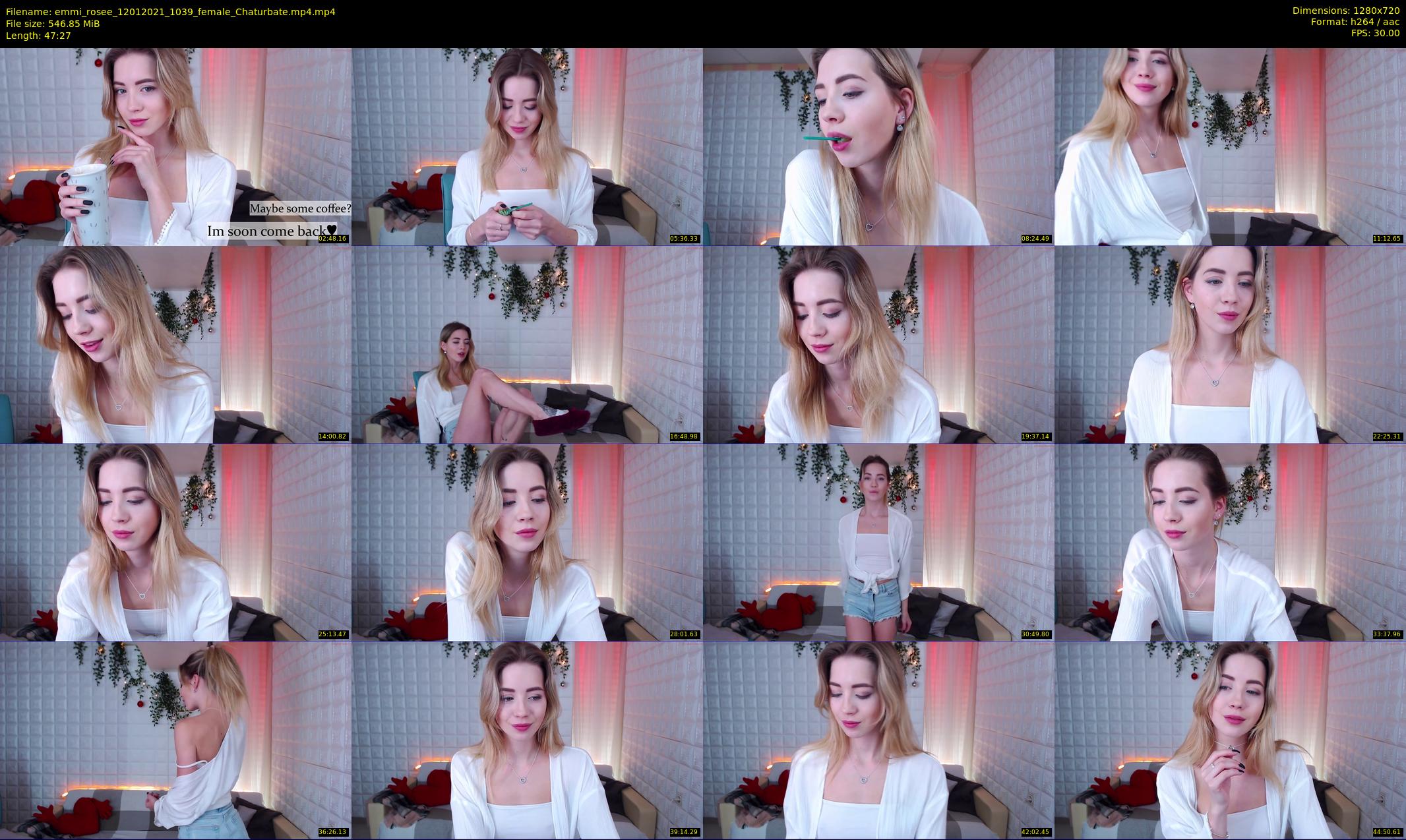 emmi_rosee — 48 minute Chaturbate female cam show recording, 720p, Jan 12, 2021