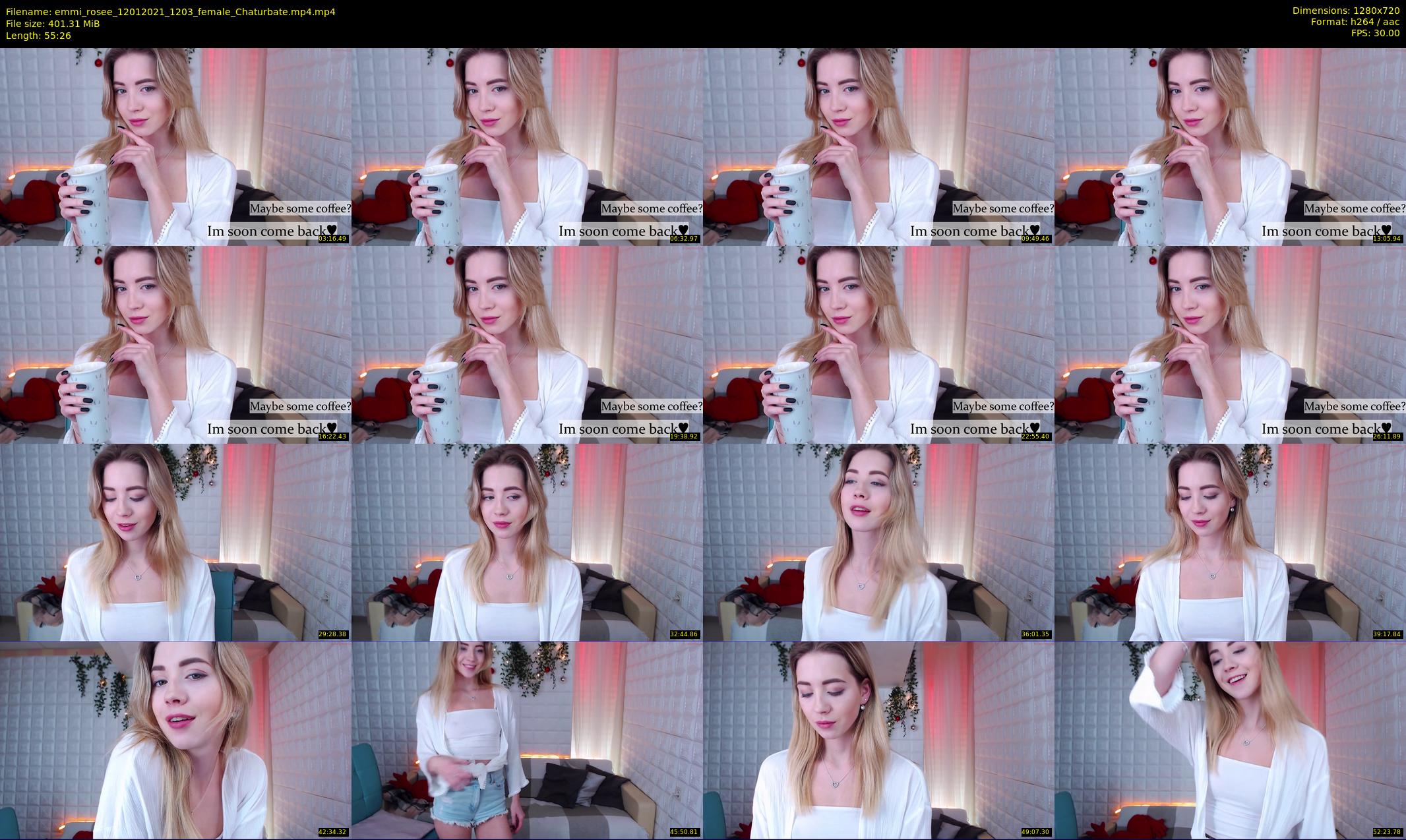 emmi_rosee — 56 minute Chaturbate female cam show recording, 720p, Jan 12, 2021