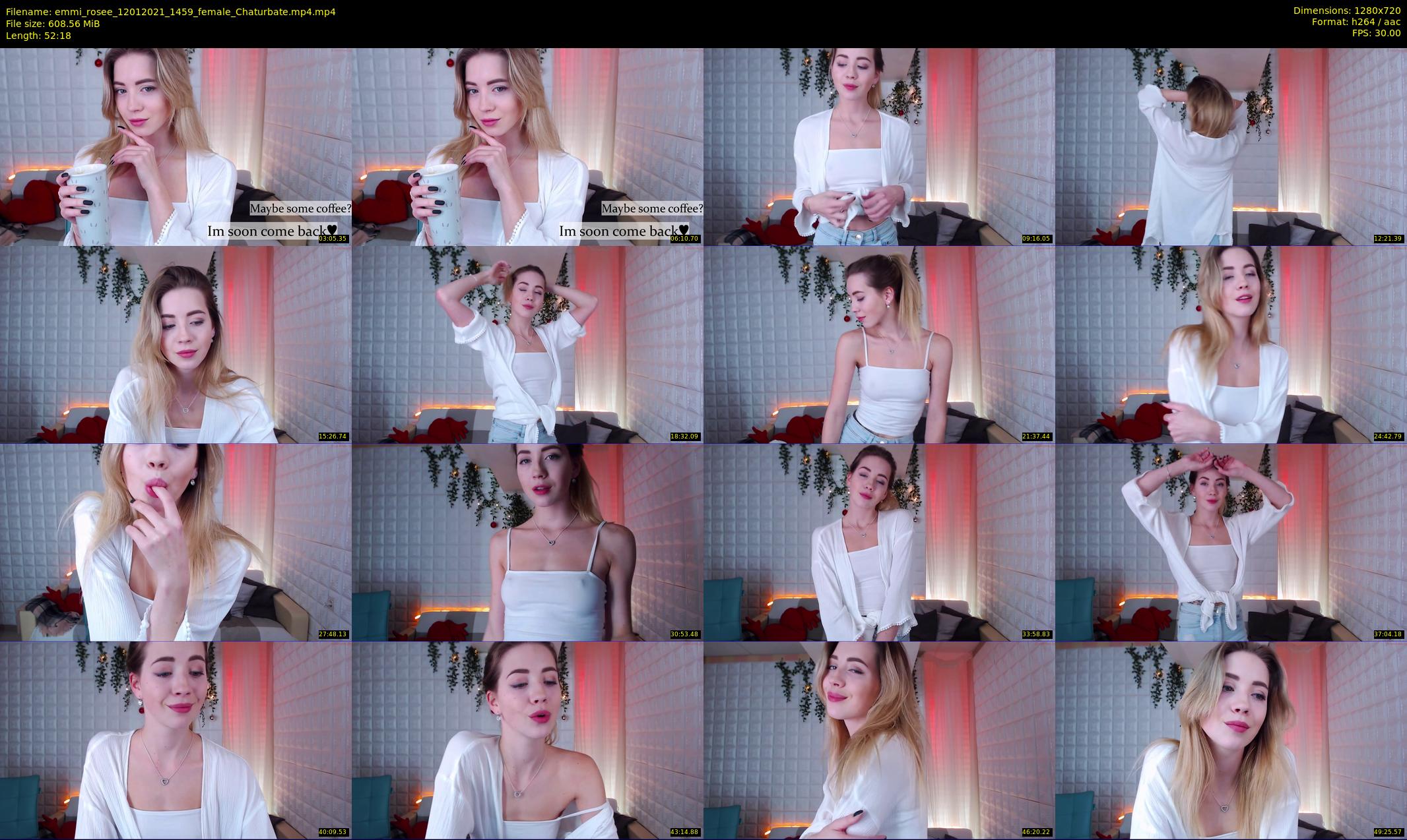 emmi_rosee — 53 minute Chaturbate female cam show recording, 720p, Jan 12, 2021