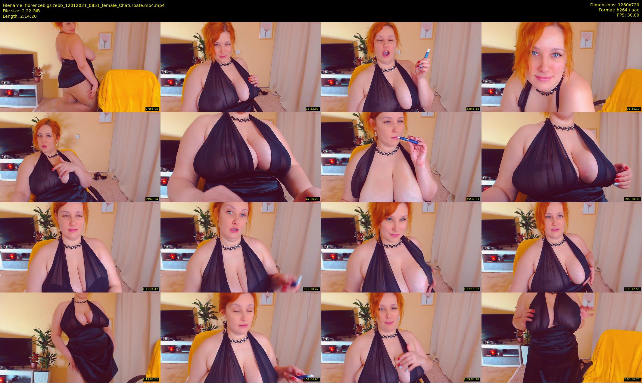 florencebigsizebb — 135 minute Chaturbate female cam show recording, 720p, Jan 12, 2021