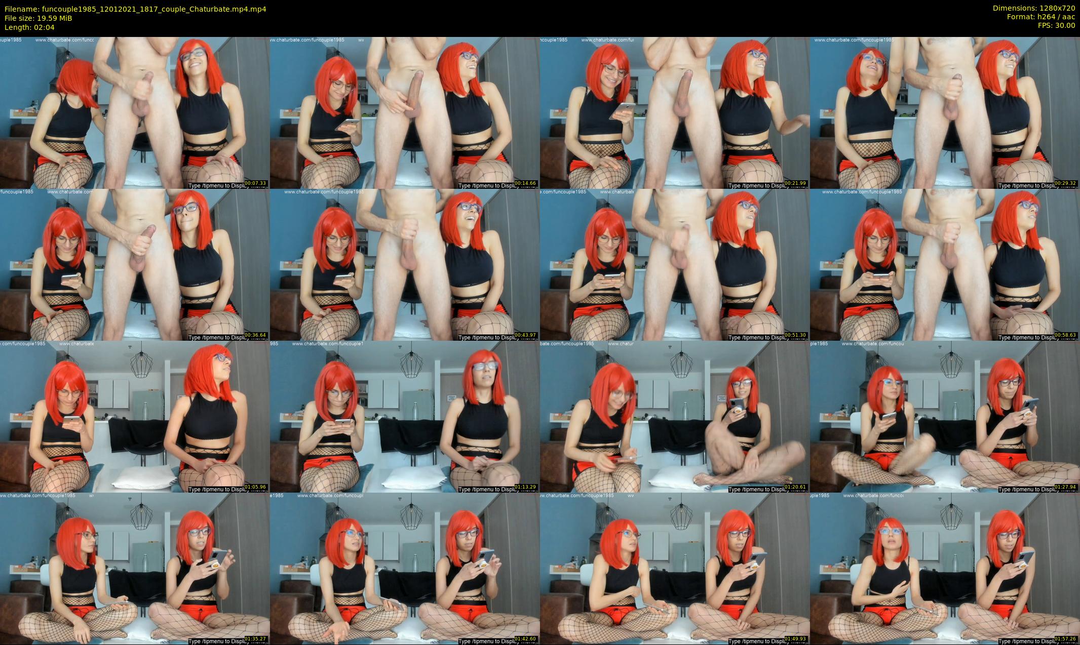funcouple1985 — 3 minute Chaturbate couple cam show recording, 720p, Jan 12, 2021