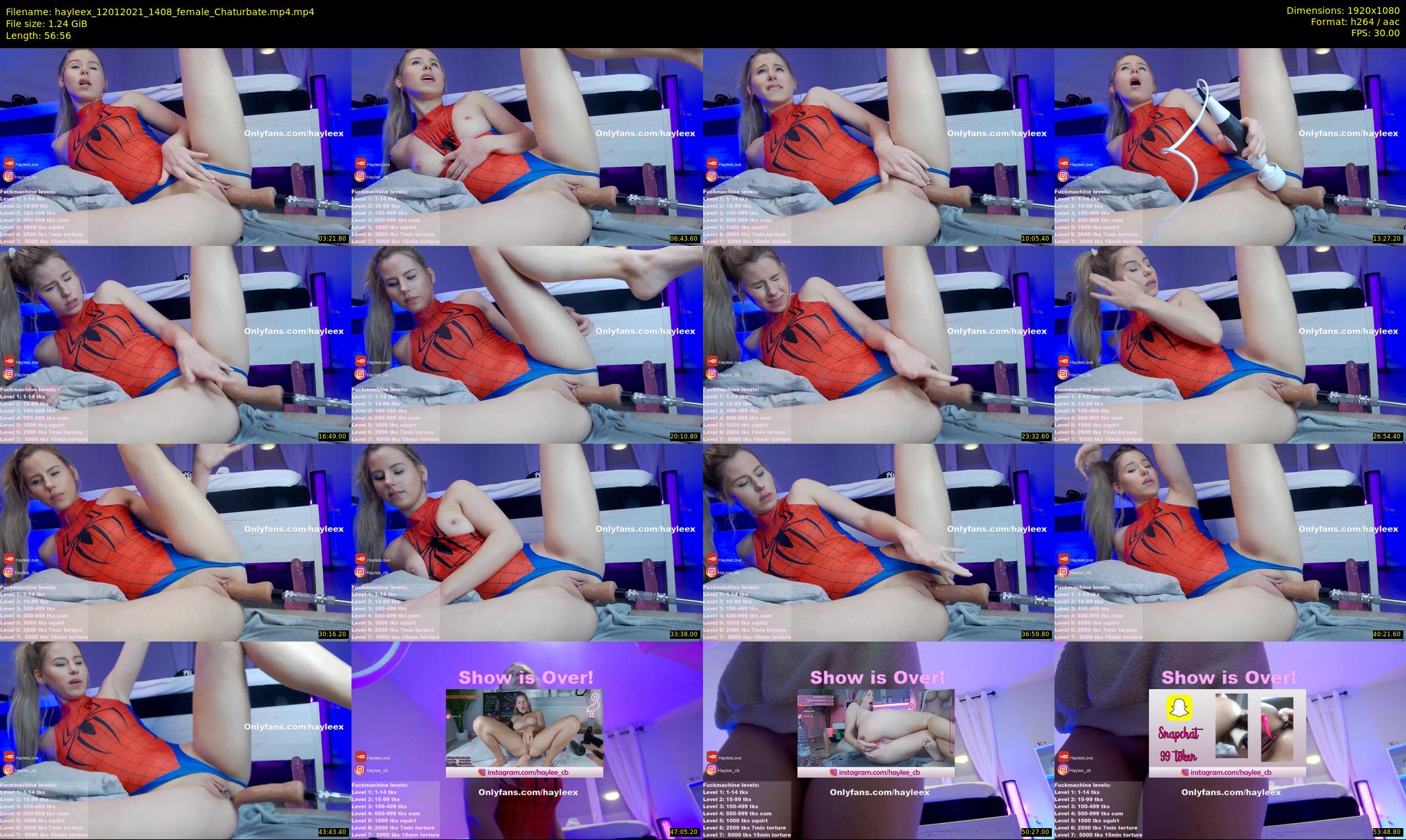 hayleex — 57 minute Chaturbate female cam show recording, 1080p, Jan 12, 2021