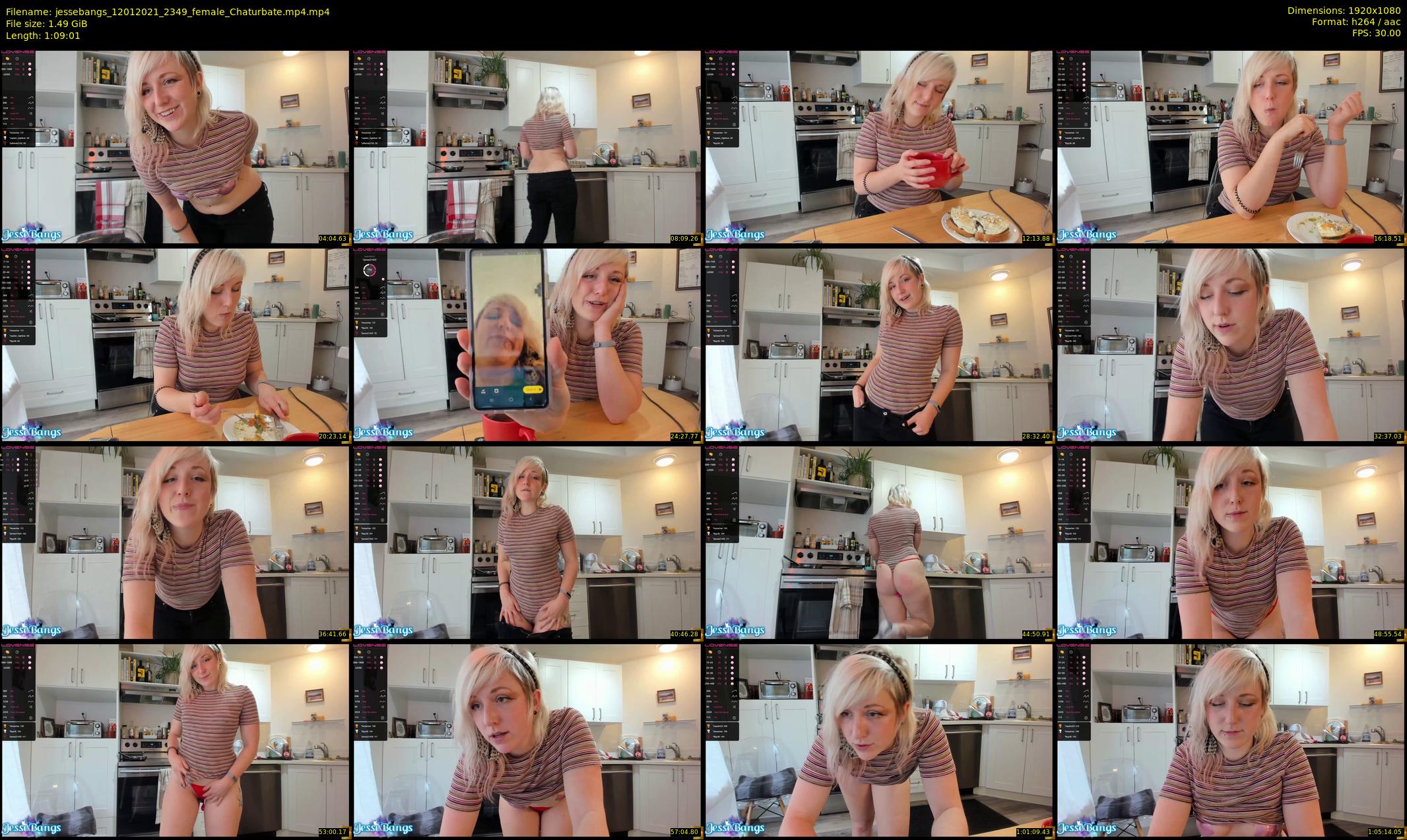 jessebangs — 70 minute Chaturbate female cam show recording, 1080p, Jan 12, 2021