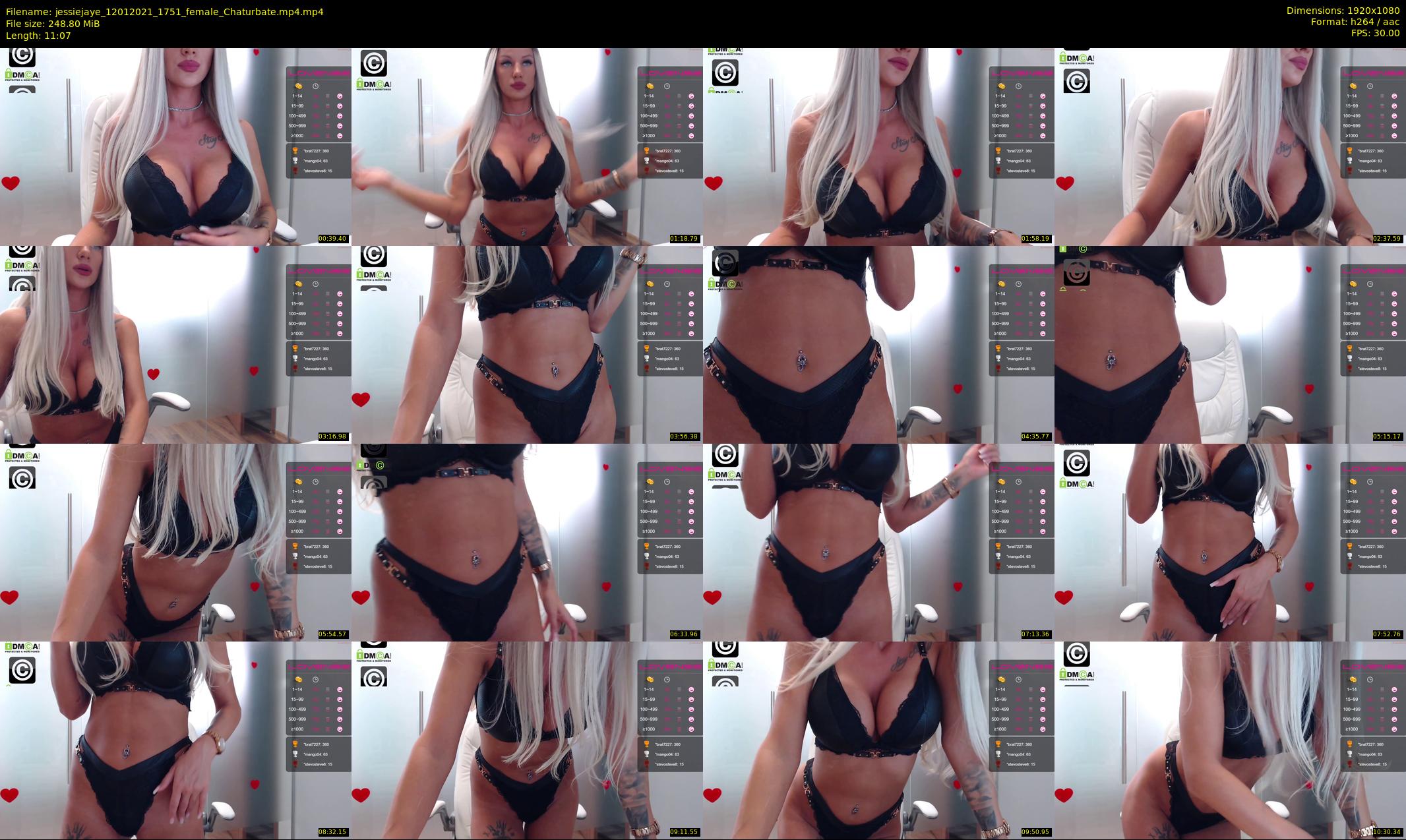 jessiejaye — 12 minute Chaturbate female cam show recording, 1080p, Jan 12, 2021