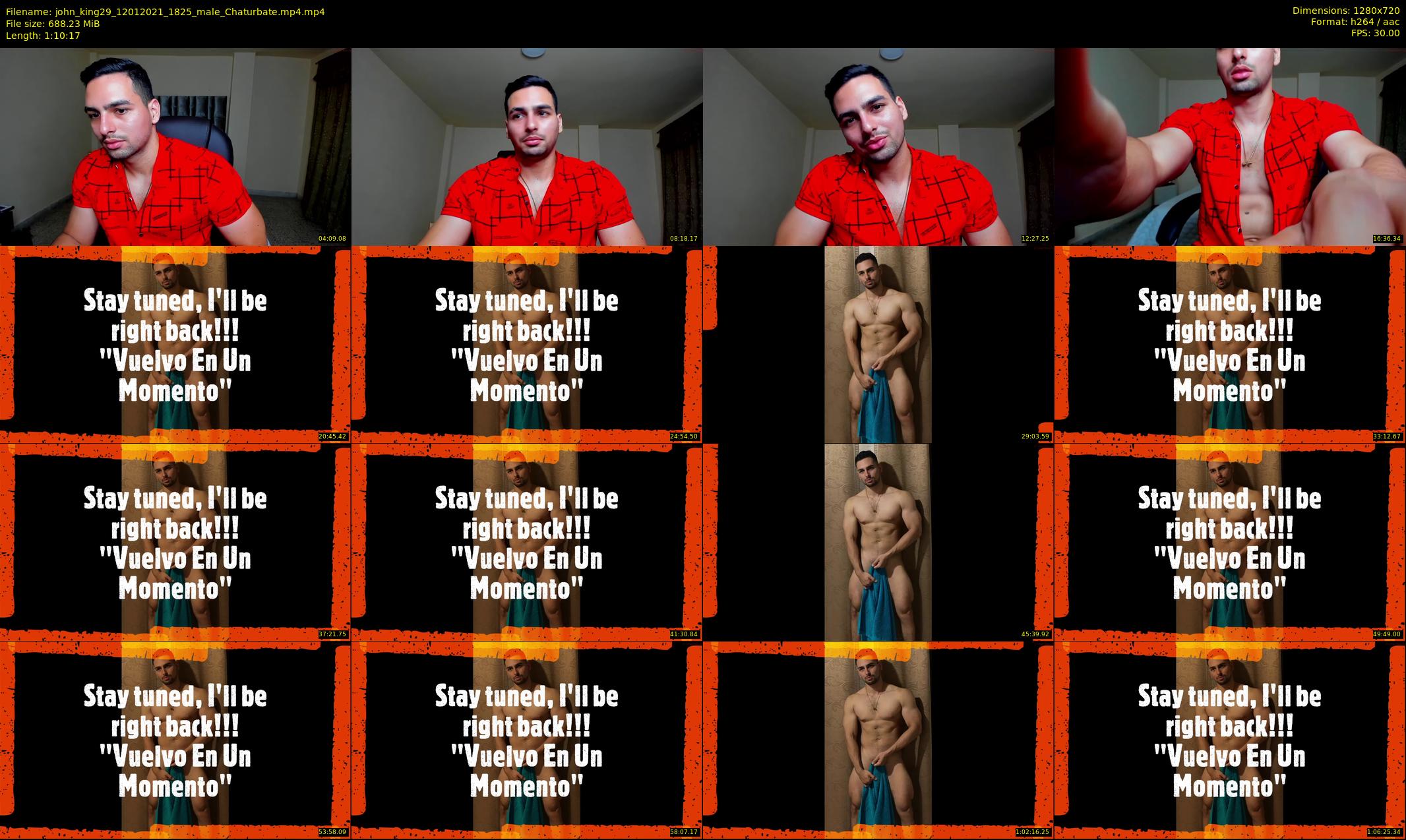 john_king29 — 71 minute Chaturbate male cam show recording, 720p, Jan 12, 2021