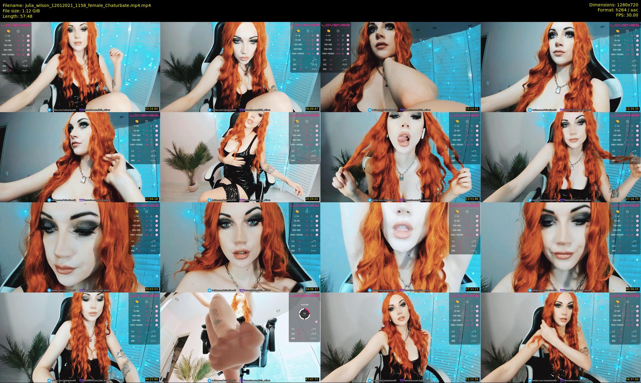 julia_wilson — 58 minute Chaturbate female cam show recording, 720p, Jan 12, 2021