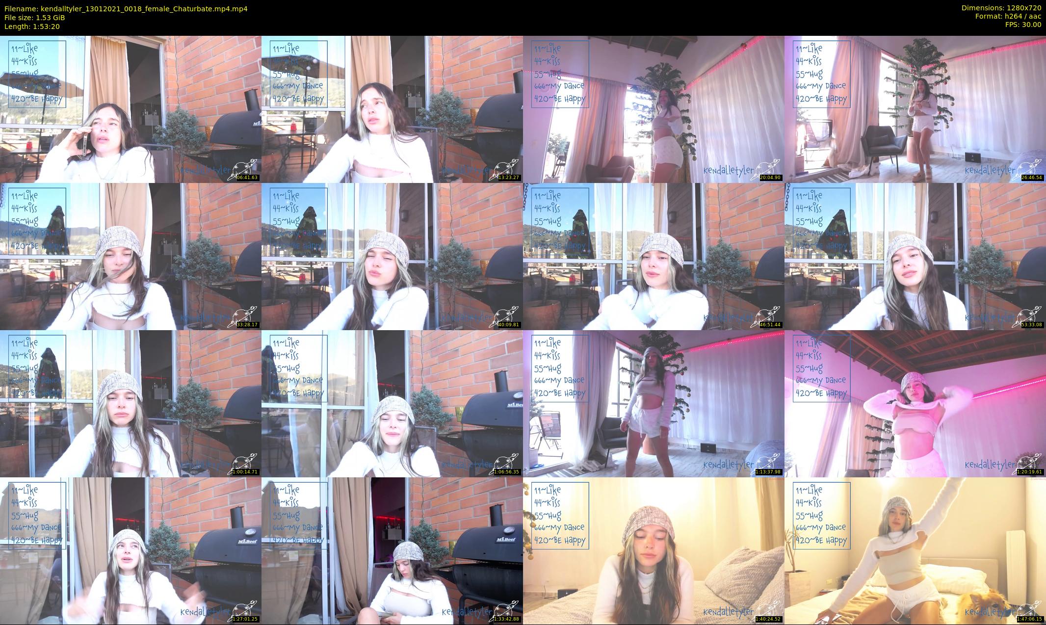 kendalltyler — 114 minute Chaturbate female cam show recording, 720p, Jan 13, 2021