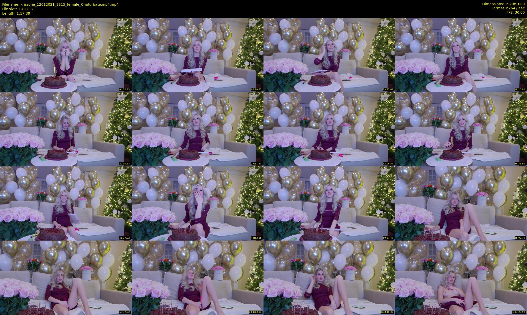 krissone — 78 minute Chaturbate female cam show recording, 1080p, Jan 12, 2021