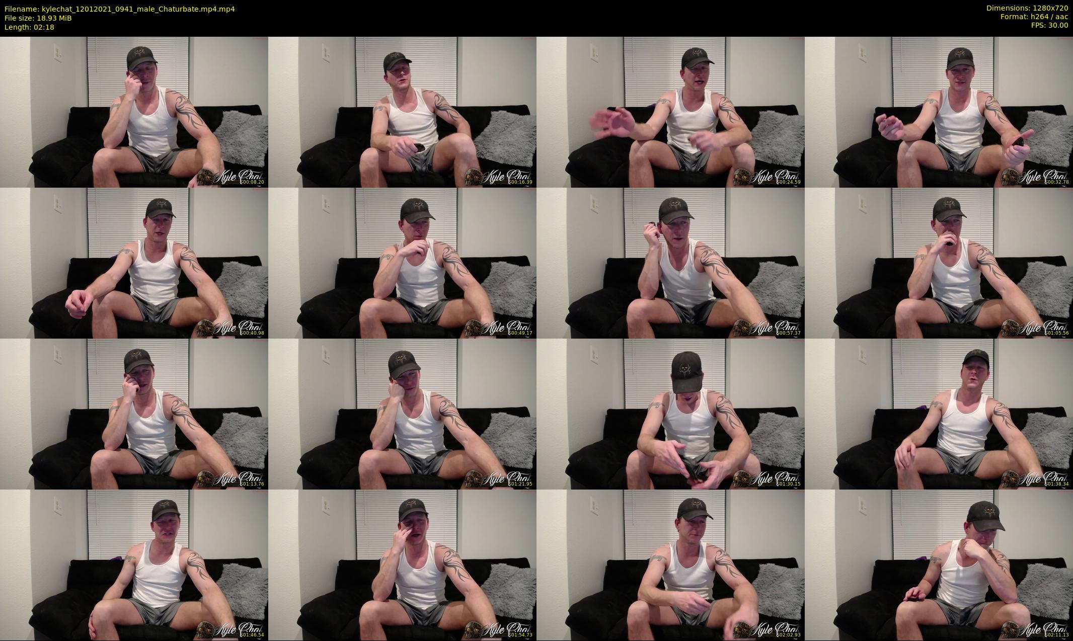 kylechat — 3 minute Chaturbate male cam show recording, 720p, Jan 12, 2021