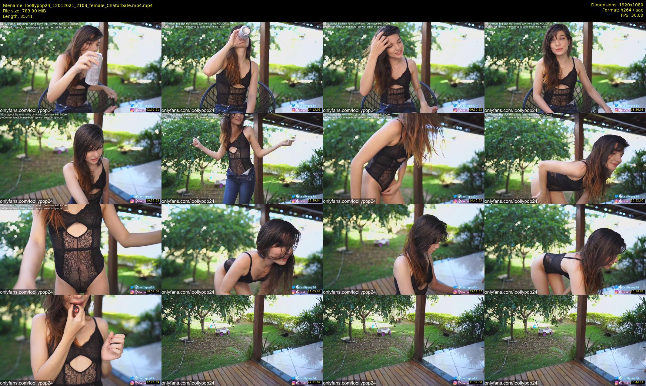 loollypop24 — 36 minute Chaturbate female cam show recording, 1080p, Jan 12, 2021