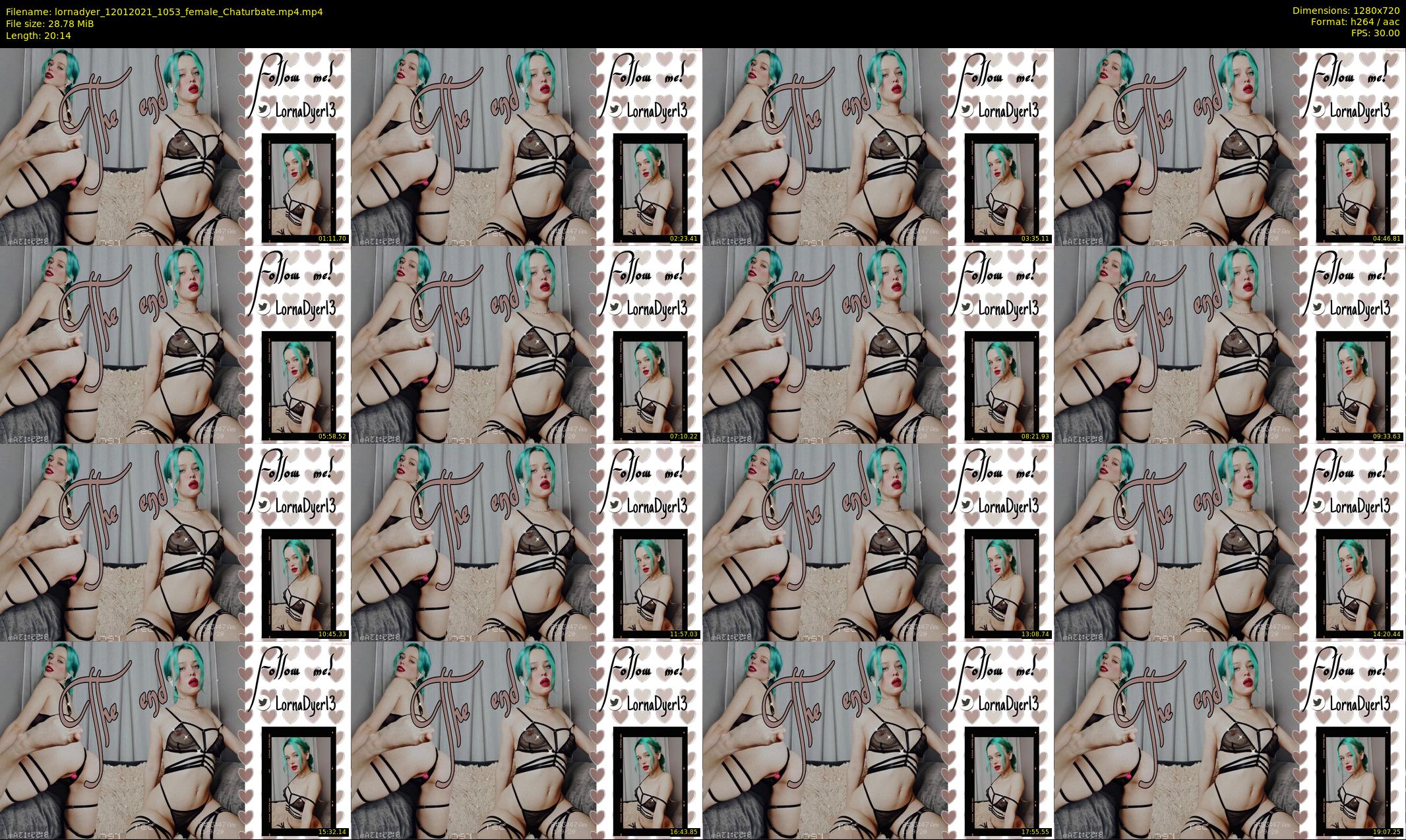 lornadyer — 21 minute Chaturbate female cam show recording, 720p, Jan 12, 2021