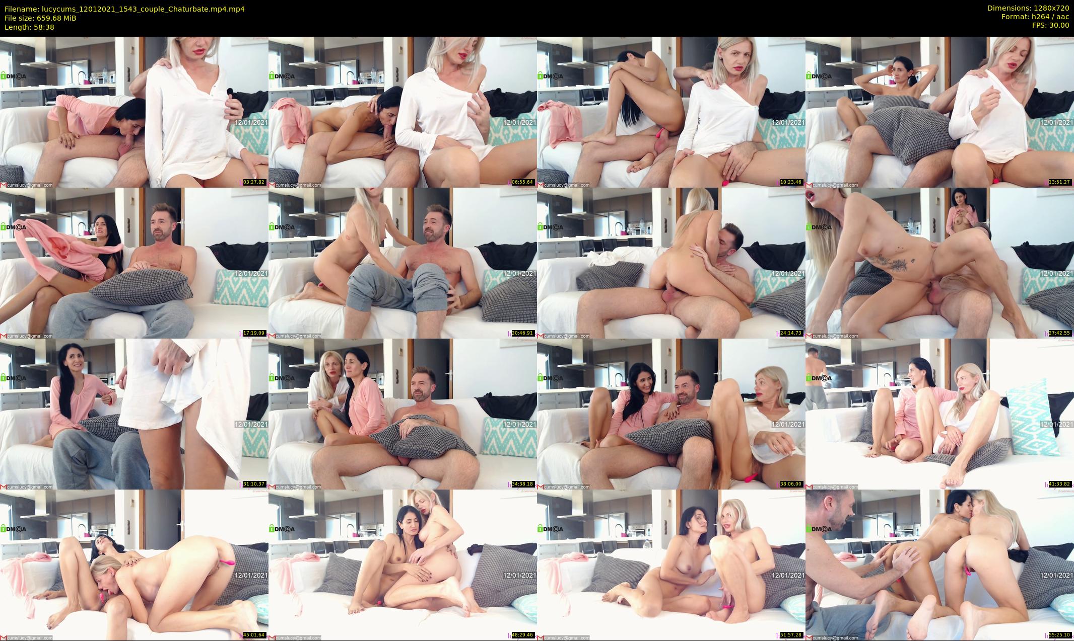 lucycums — 59 minute Chaturbate couple cam show recording, 720p, Jan 12, 2021