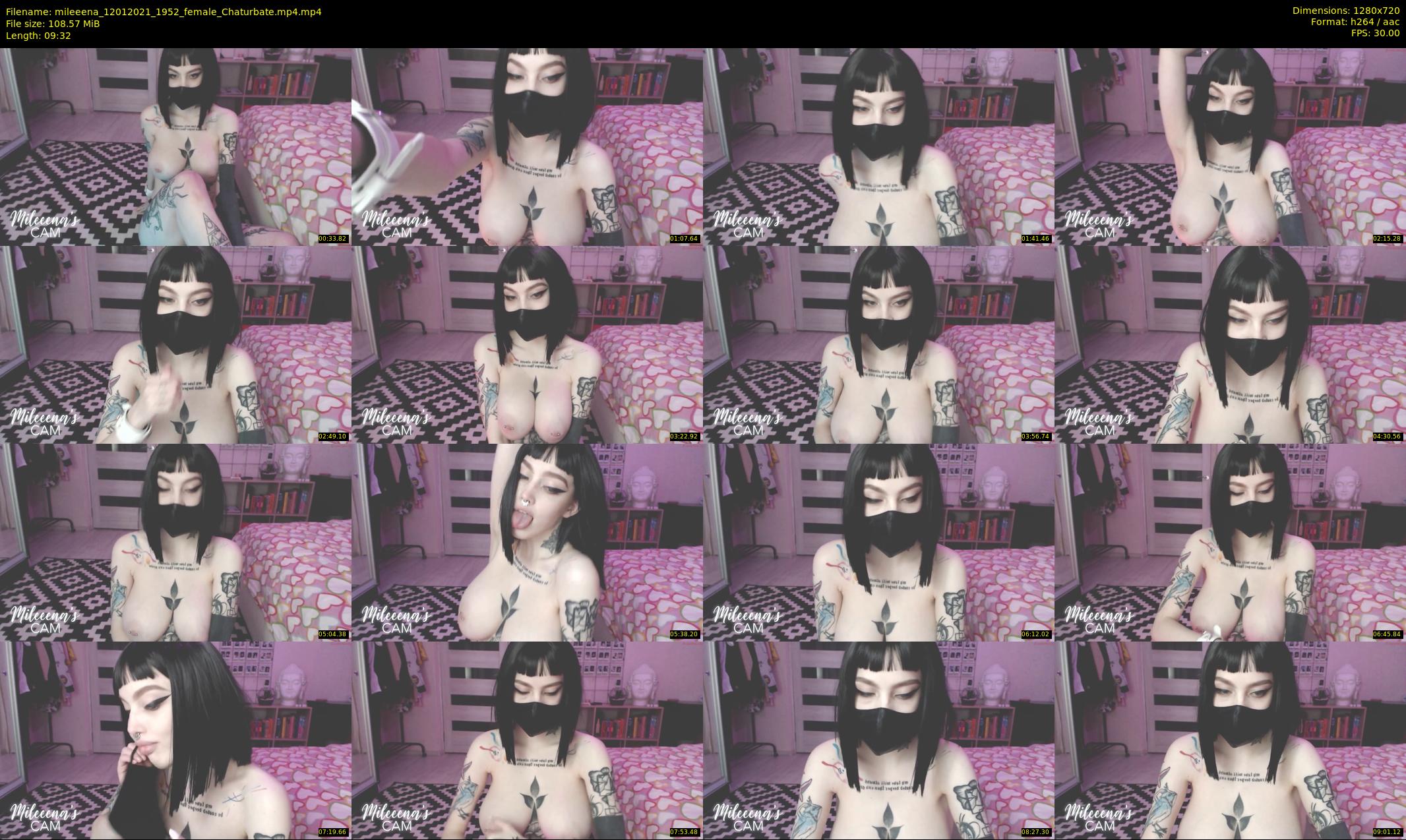 mileeena — 10 minute Chaturbate female cam show recording, 720p, Jan 12, 2021