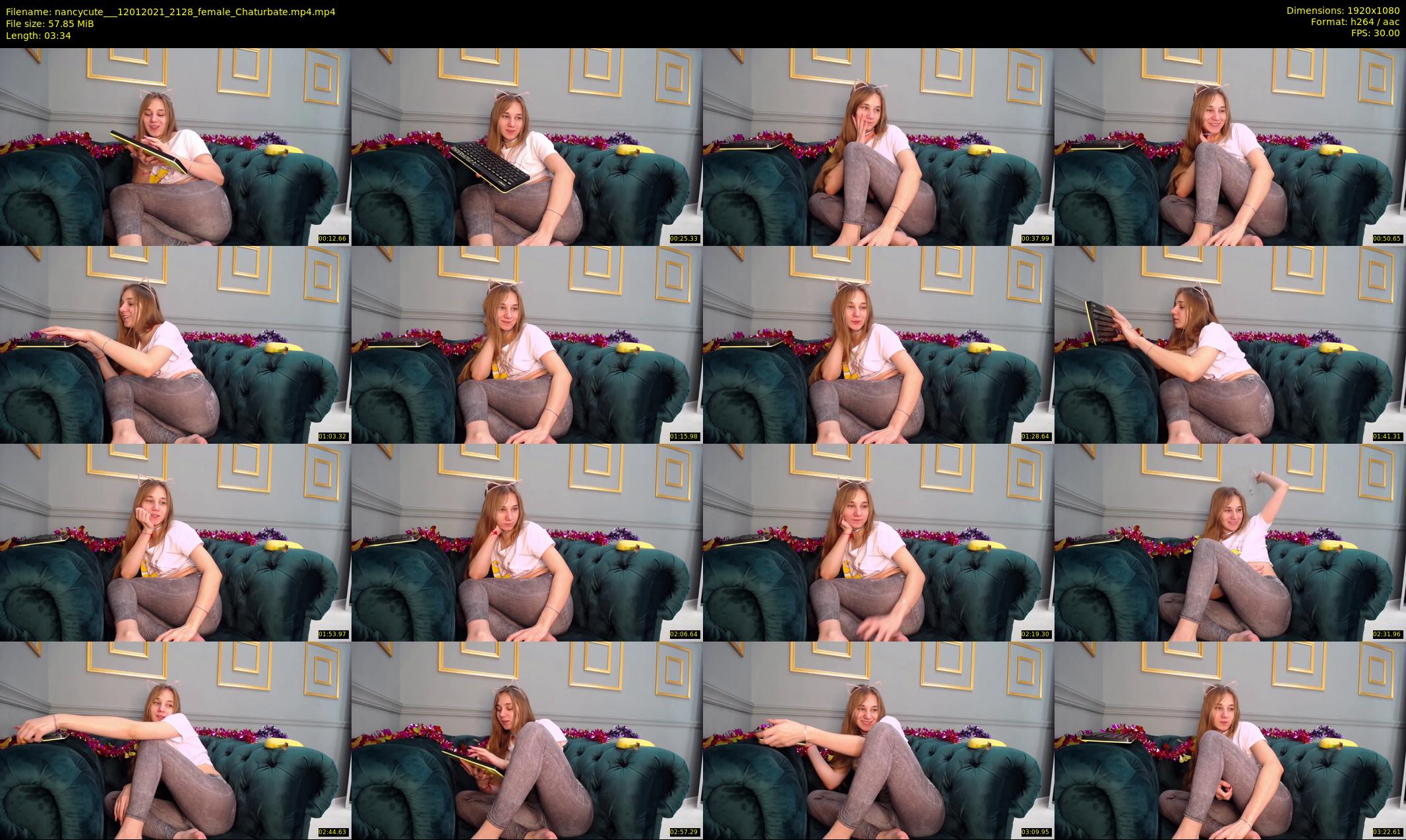 nancycute__ — 4 minute Chaturbate female cam show recording, 1080p, Jan 12, 2021