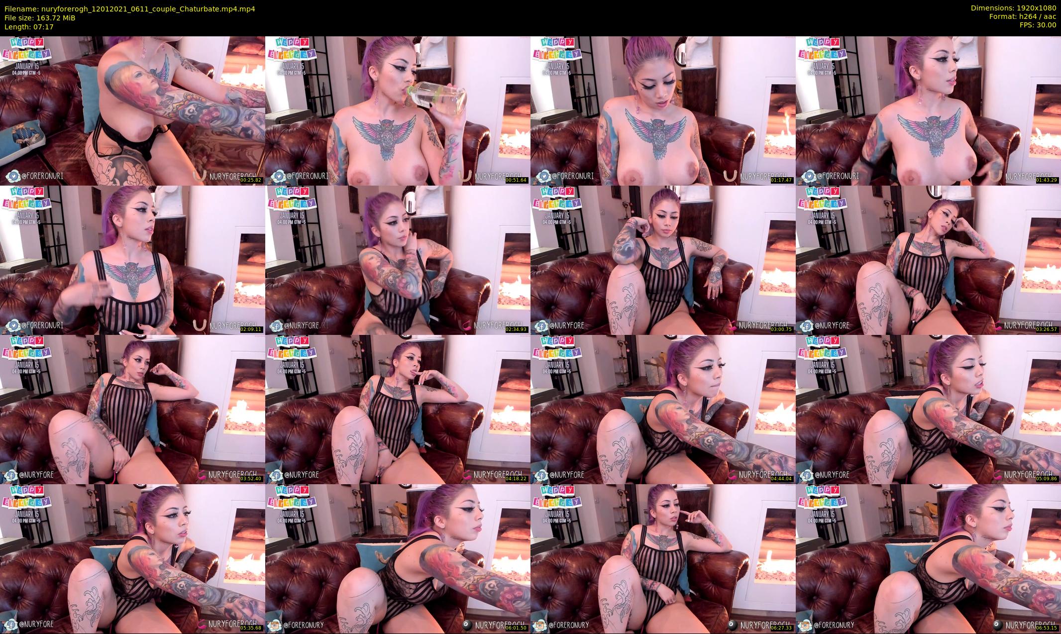 nuryforerogh — 8 minute Chaturbate female cam show recording, 1080p, Jan 12, 2021
