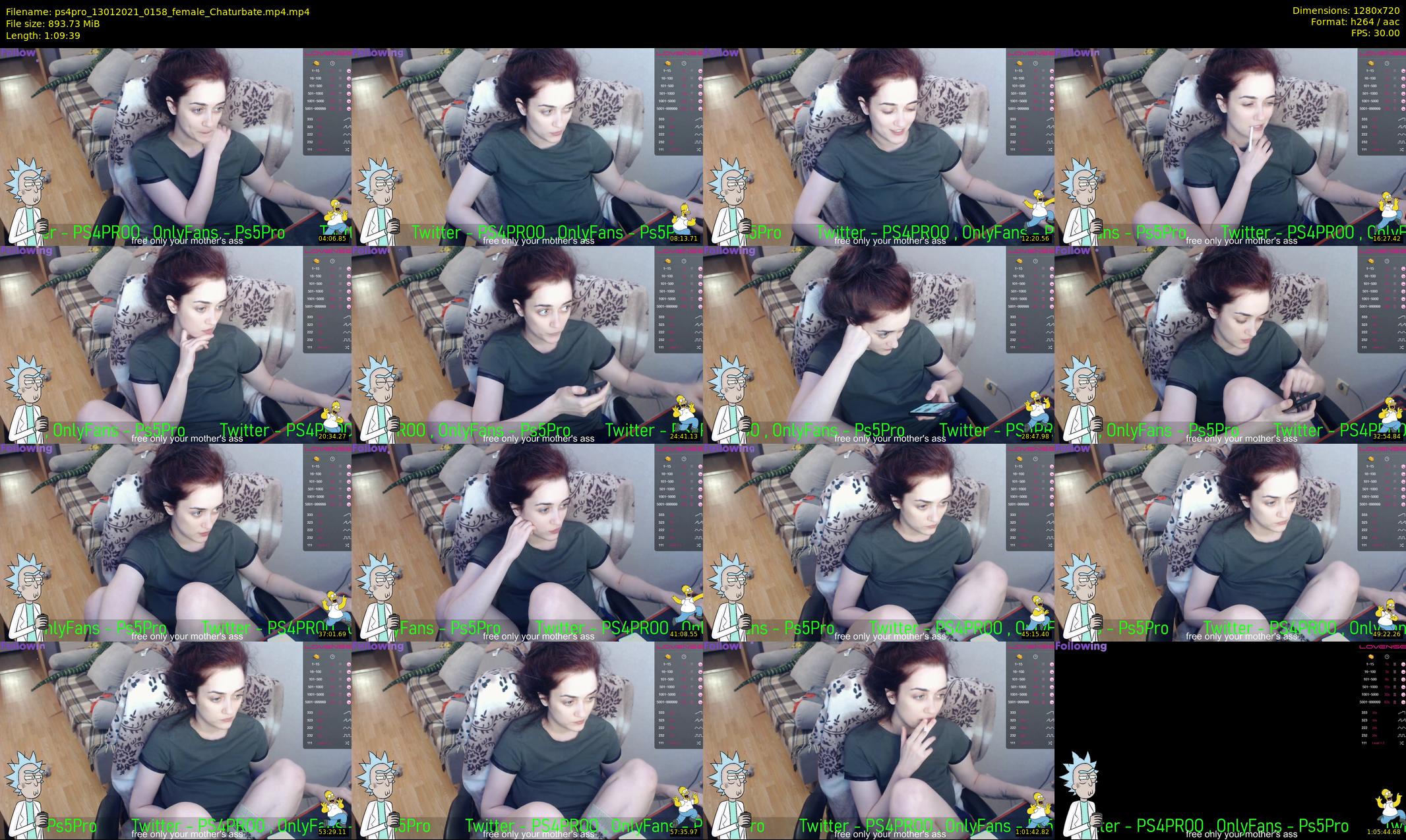 ps4pro — 70 minute Chaturbate female cam show recording, 720p, Jan 13, 2021