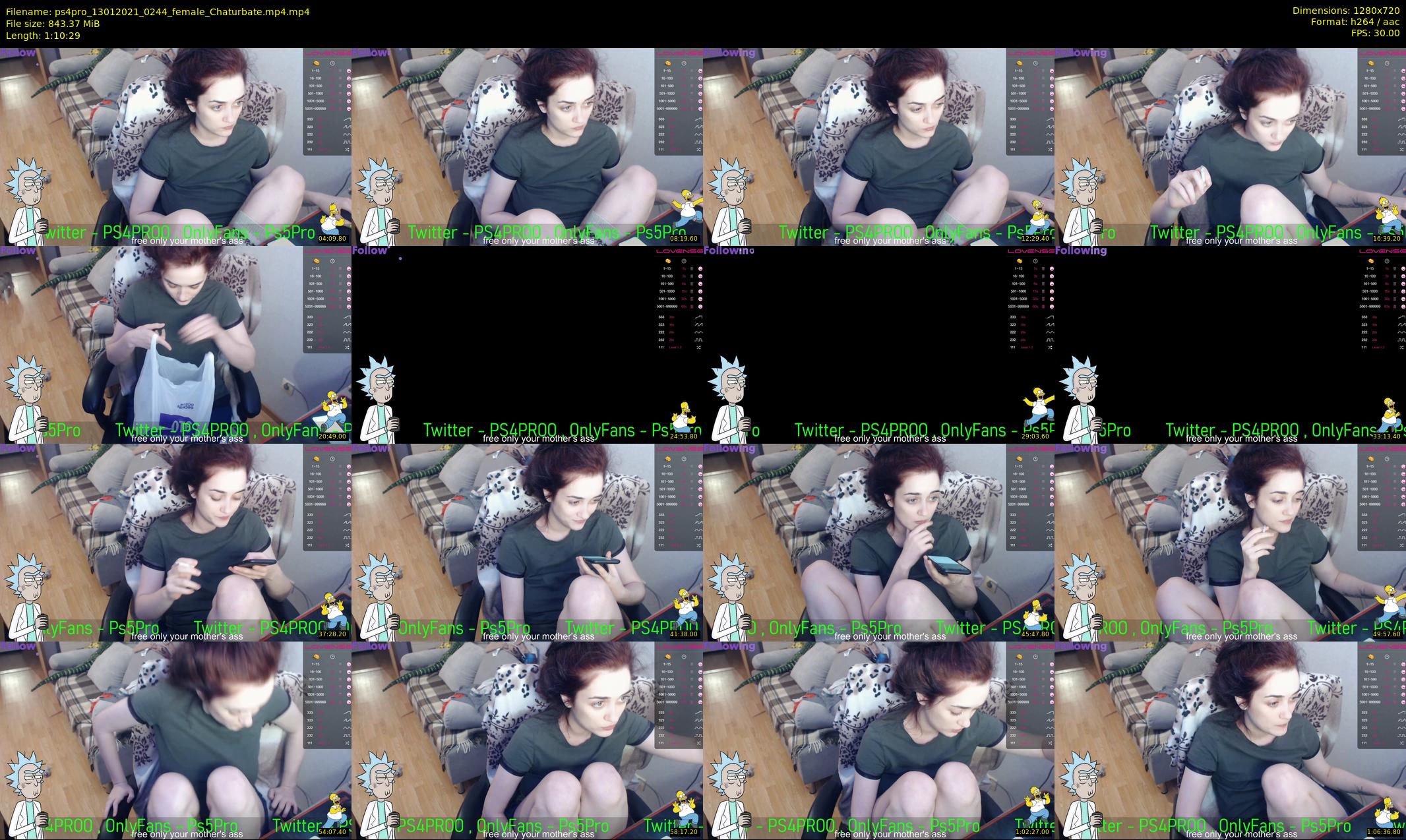 ps4pro — 71 minute Chaturbate female cam show recording, 720p, Jan 13, 2021