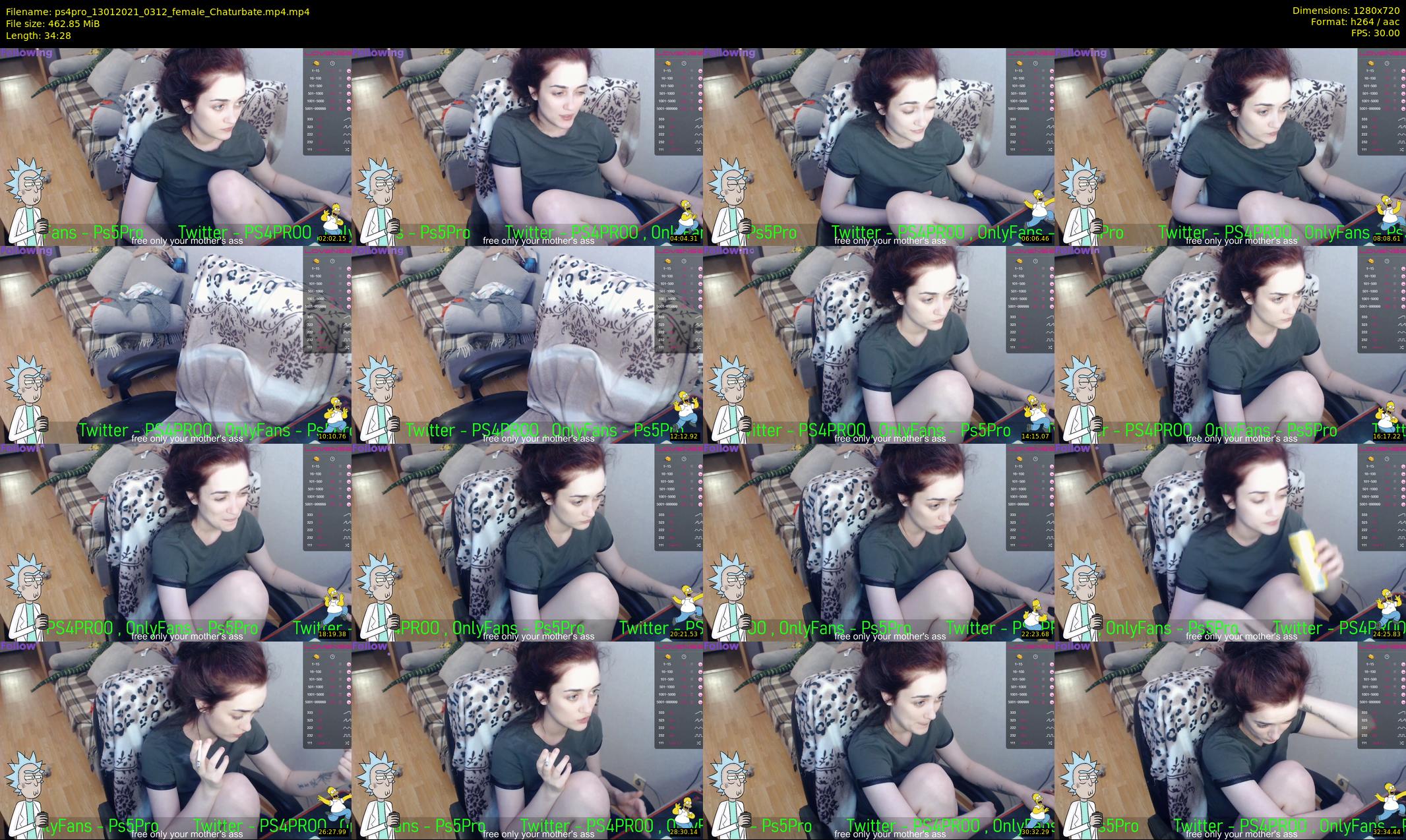 ps4pro — 35 minute Chaturbate female cam show recording, 720p, Jan 13, 2021