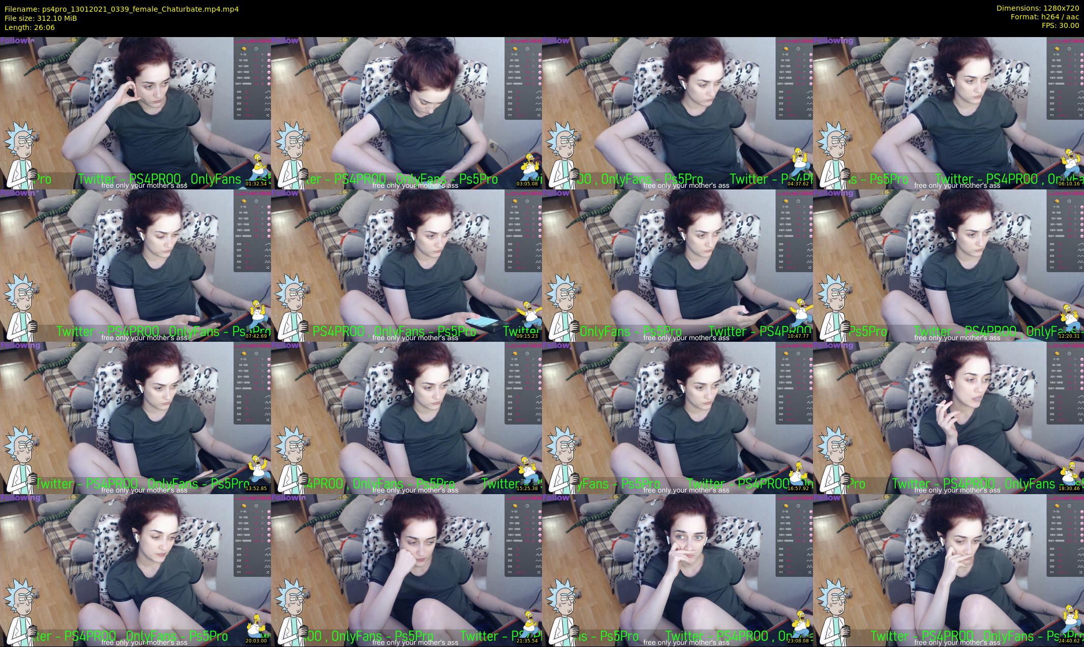 ps4pro — 27 minute Chaturbate female cam show recording, 720p, Jan 13, 2021
