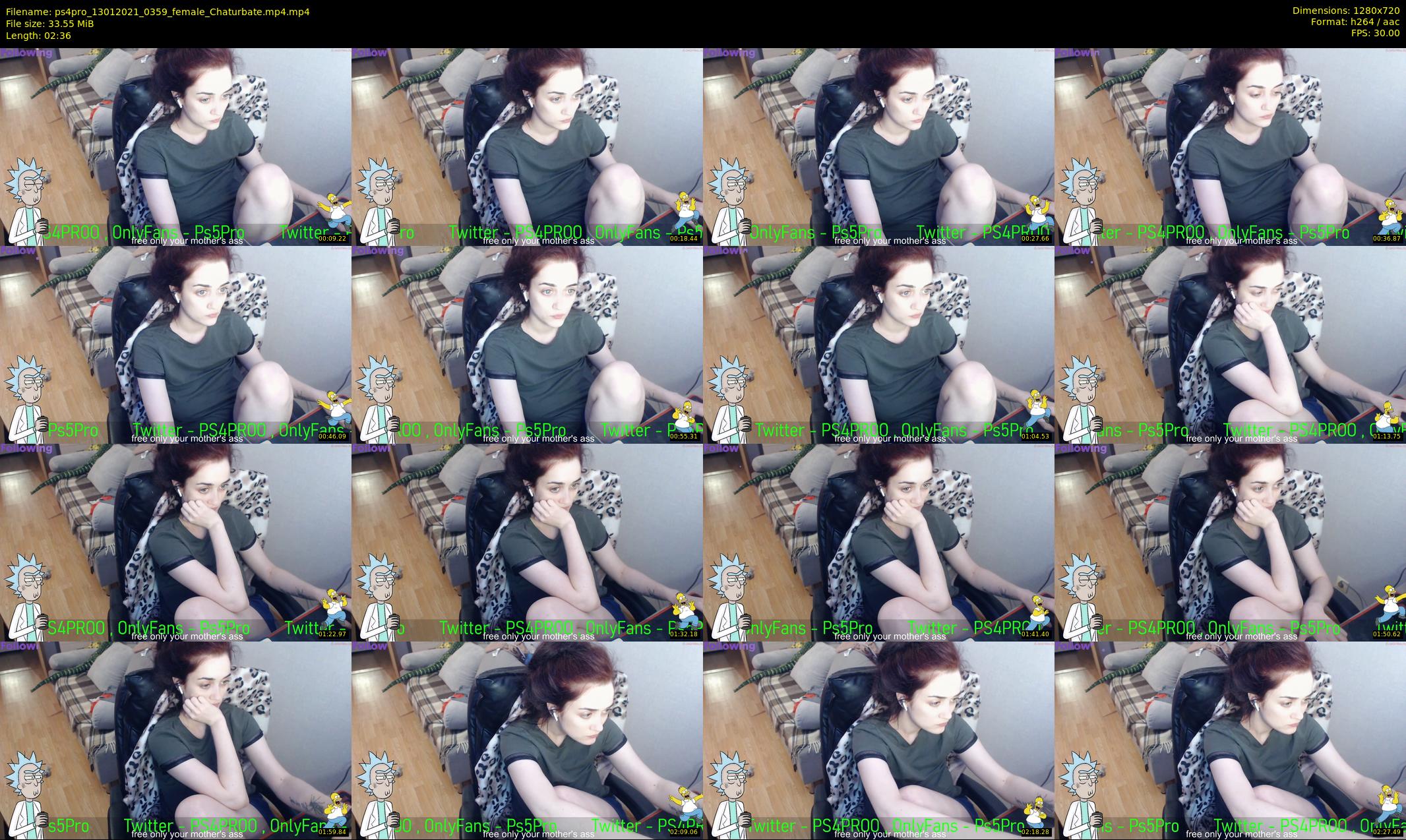 ps4pro — 3 minute Chaturbate female cam show recording, 720p, Jan 13, 2021