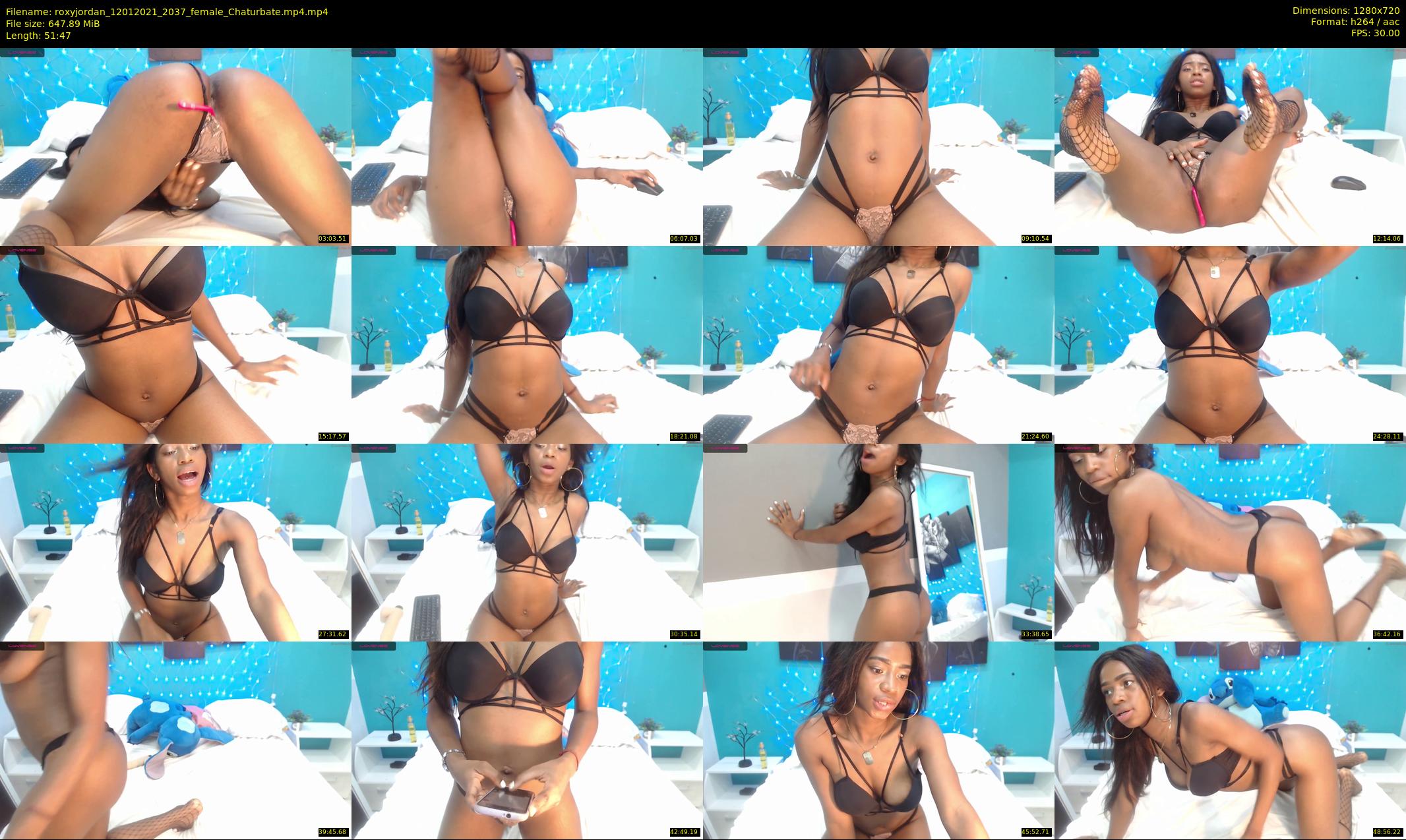 roxyjordan — 52 minute Chaturbate female cam show recording, 720p, Jan 12, 2021