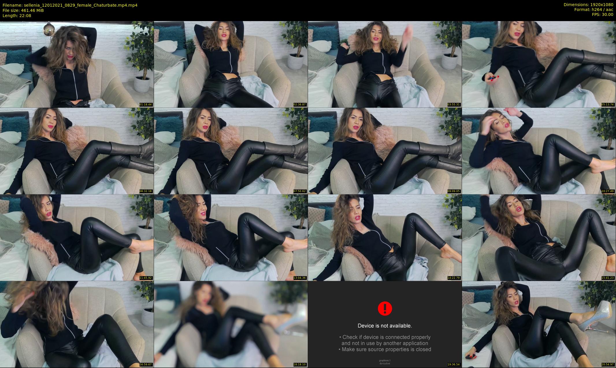 sellenia — 23 minute Chaturbate female cam show recording, 1080p, Jan 12, 2021