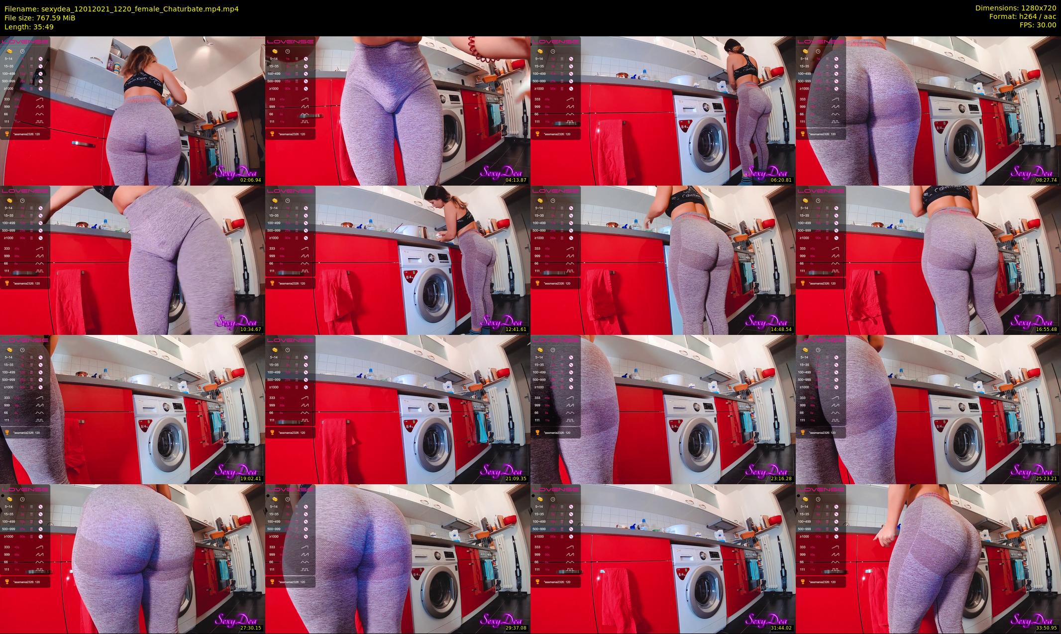 sexydea — 36 minute Chaturbate female cam show recording, 720p, Jan 12, 2021