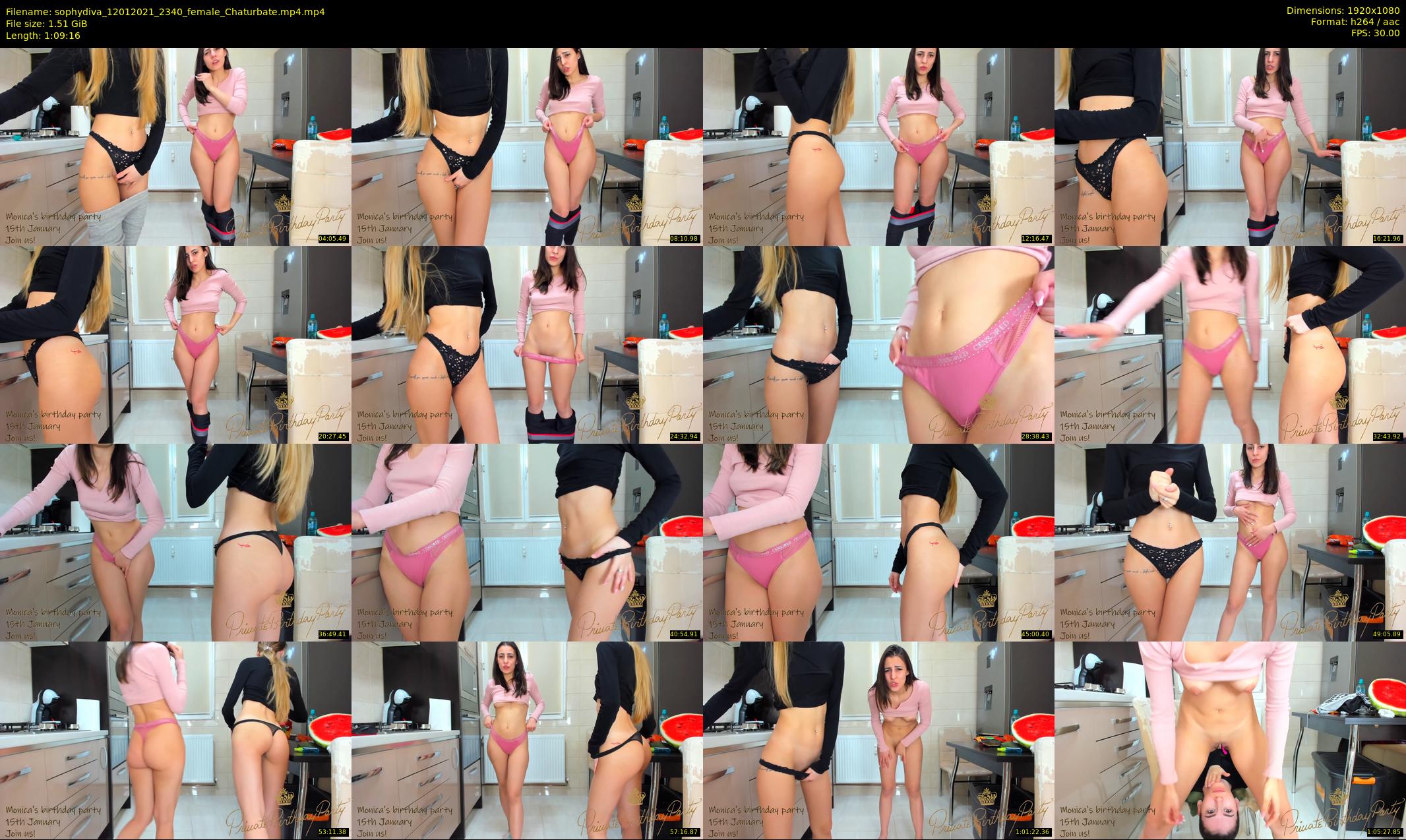 sophydiva — 70 minute Chaturbate female cam show recording, 1080p, Jan 12, 2021