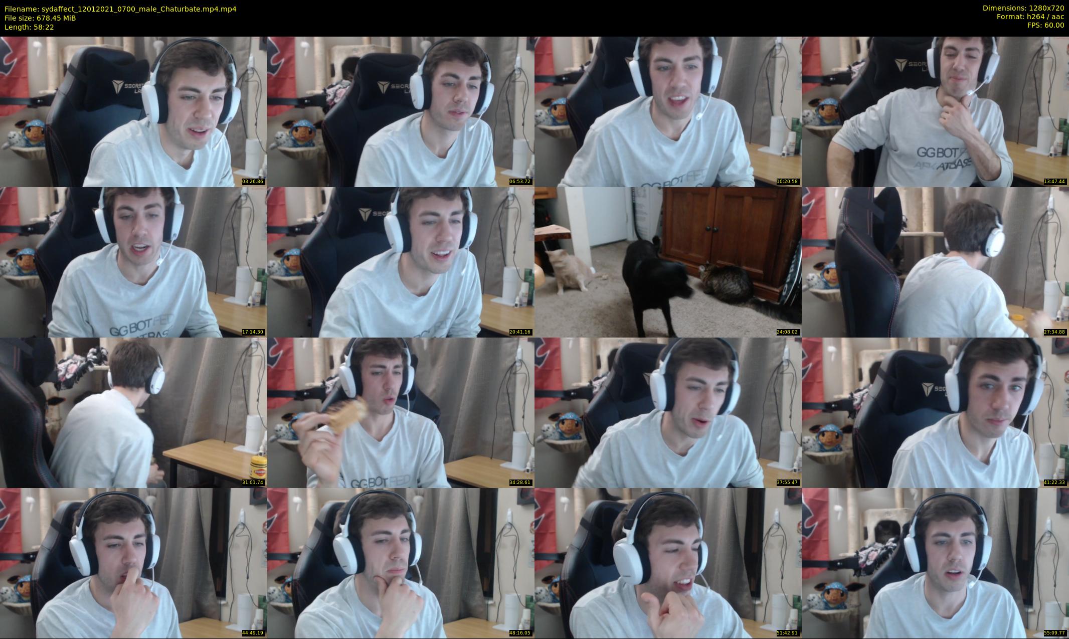sydaffect — 59 minute Chaturbate male cam show recording, 720p, Jan 12, 2021