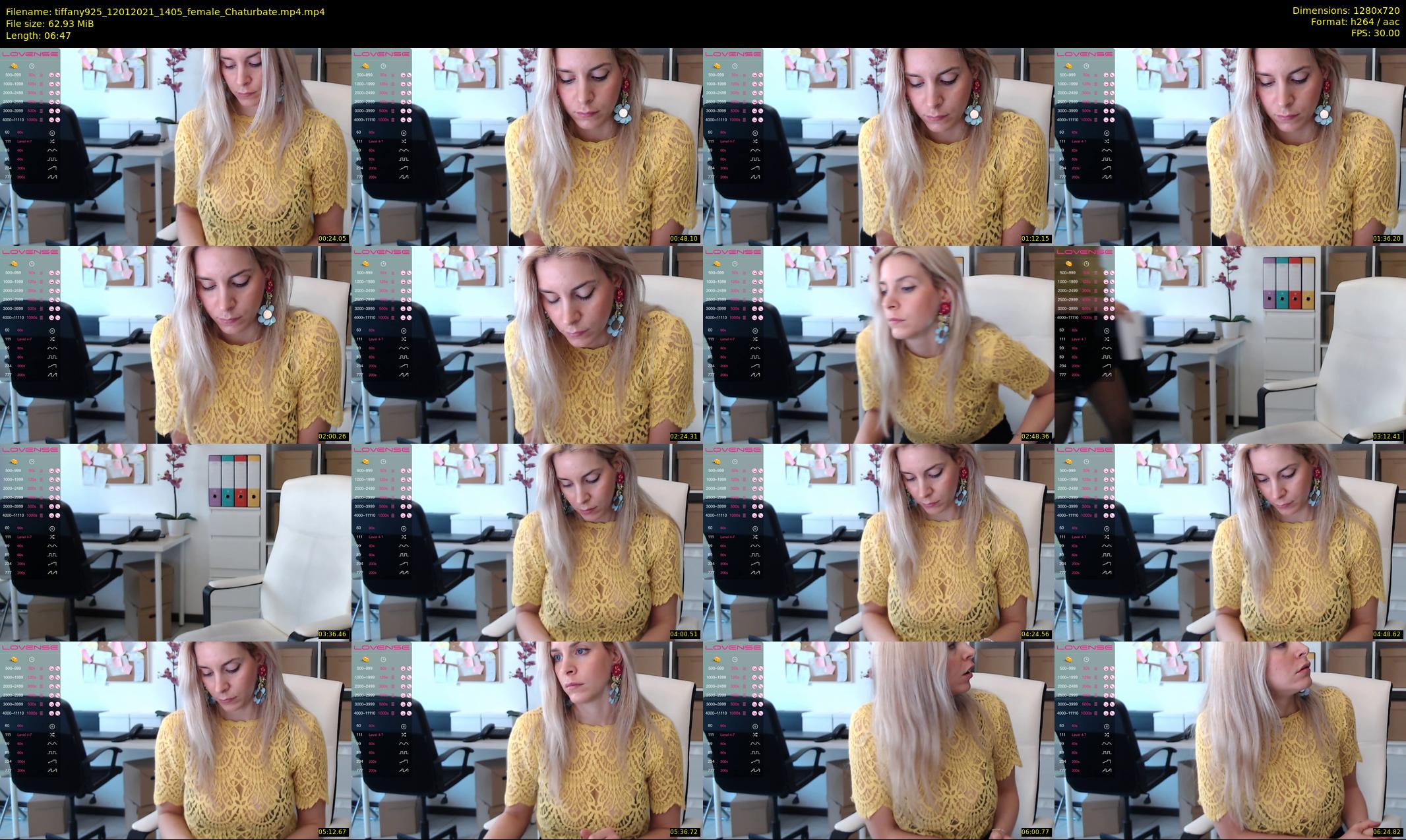 tiffany925 — 7 minute Chaturbate female cam show recording, 720p, Jan 12, 2021