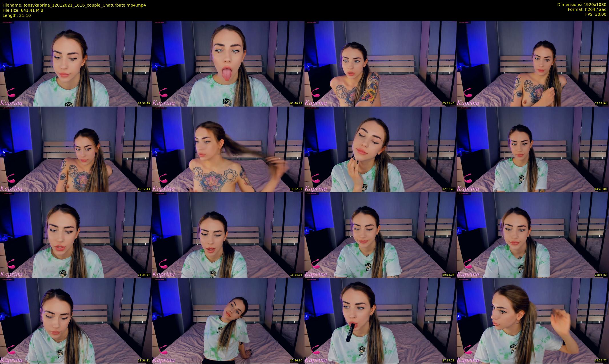 tonsykaprina — 32 minute Chaturbate couple cam show recording, 1080p, Jan 12, 2021