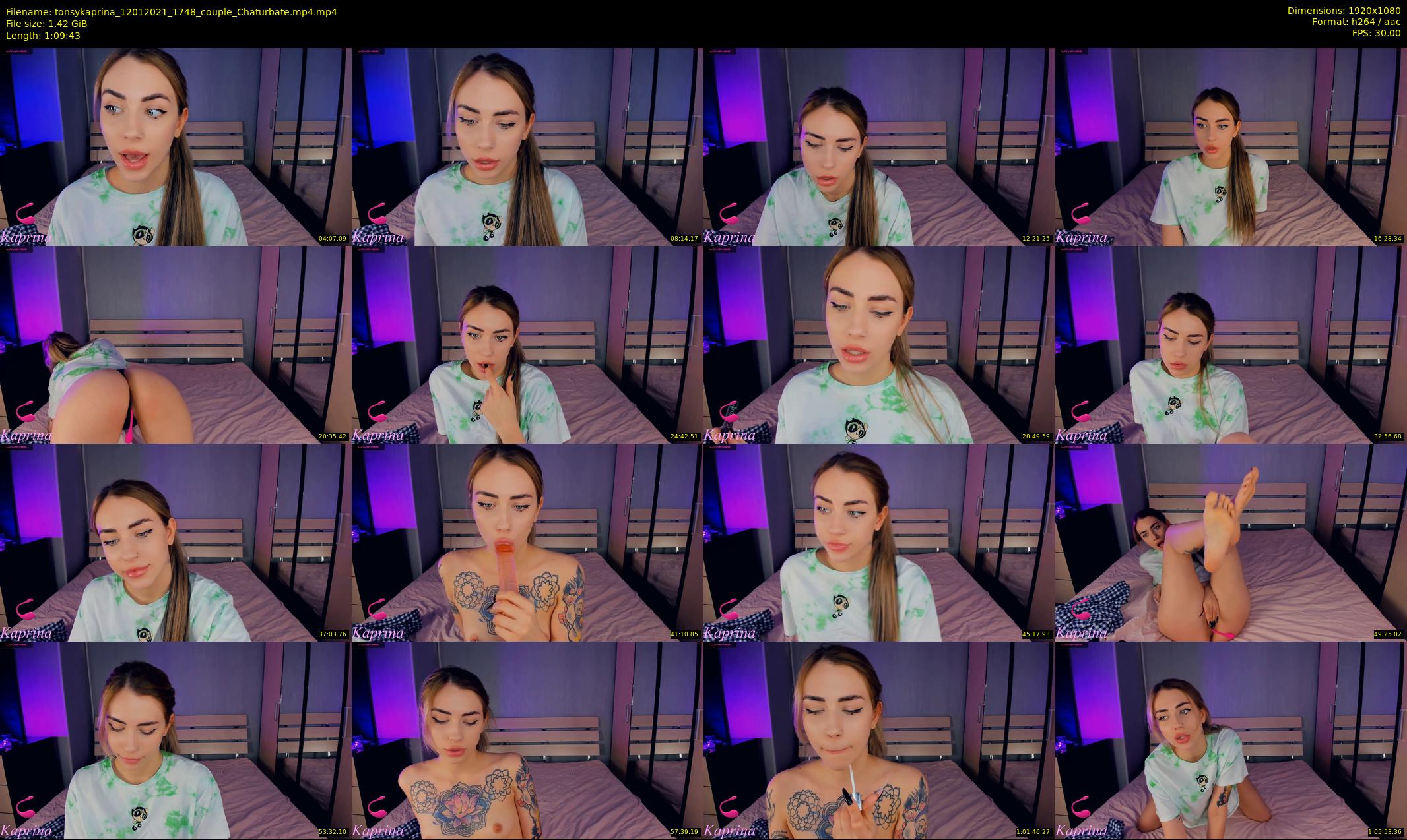 tonsykaprina — 70 minute Chaturbate couple cam show recording, 1080p, Jan 12, 2021