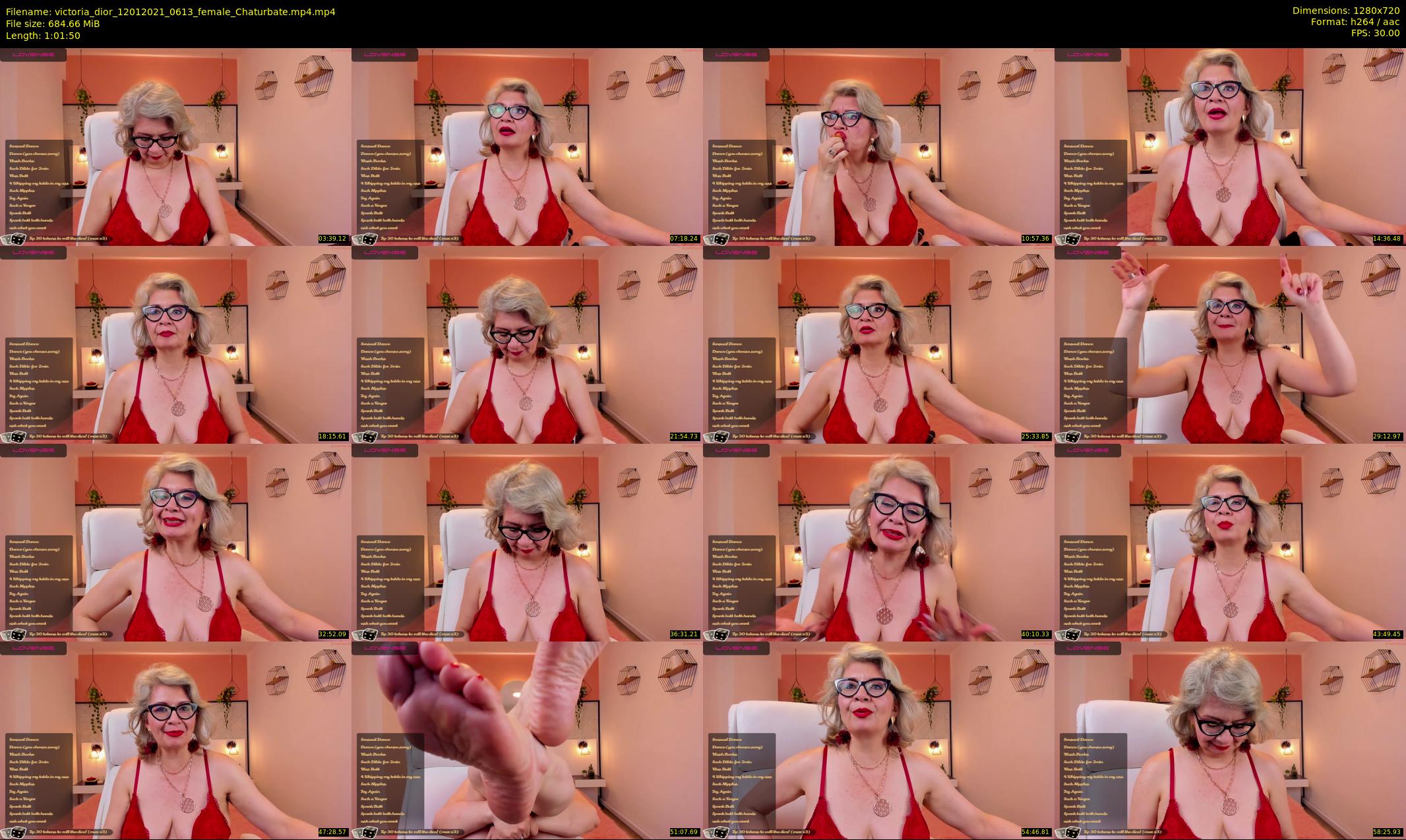 victoria_dior — 62 minute Chaturbate female cam show recording, 720p, Jan 12, 2021